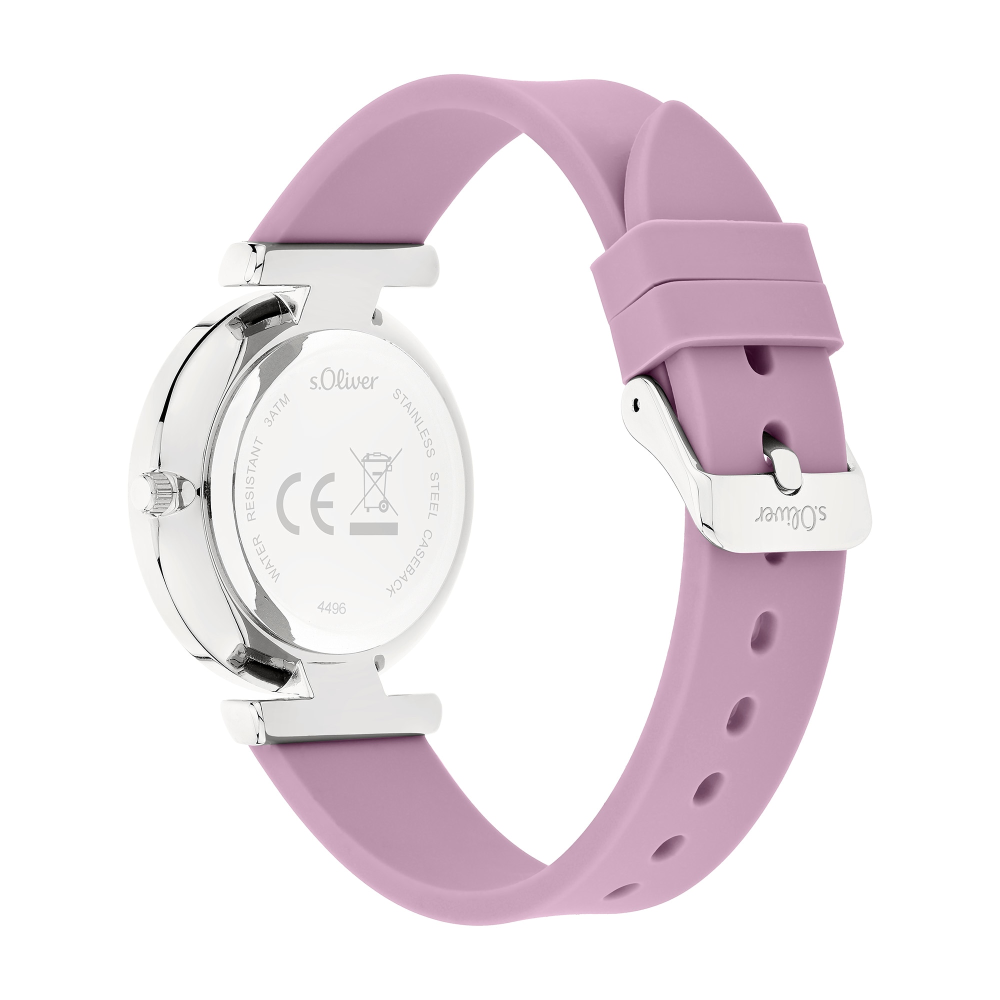 s.Oliver Quarzuhr »Soft Connection« Armbanduhr, Damenuhr, Silikonarmband, analog