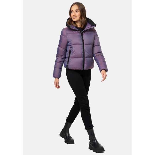 Navahoo Steppjacke »Sternschnüppchen«, ohne Kapuze, Gesteppte Damen  Winterjacke in Chrom-Optik für bestellen | BAUR