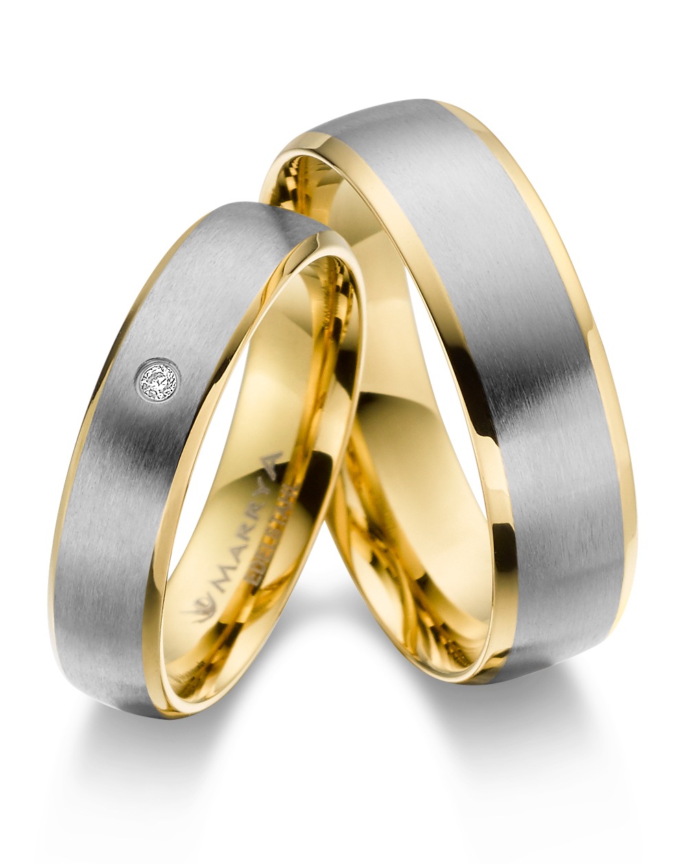 Marrya Trauring »Edelstahl Ringe Trauringe Eheringe Partnerringe«