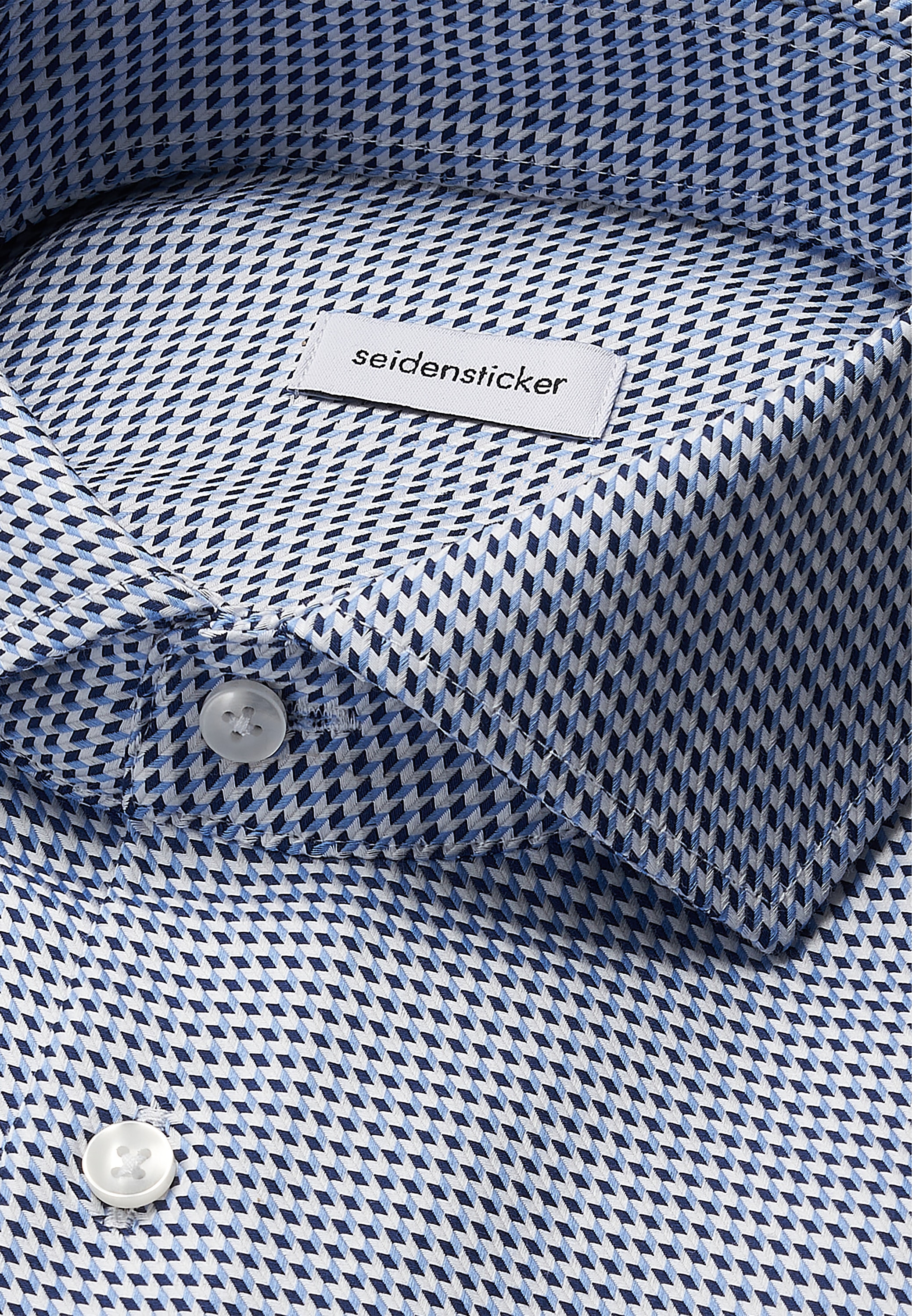 seidensticker Businesshemd »Schwarze Rose«, Comfort 1/1 Kentkragen Pepita