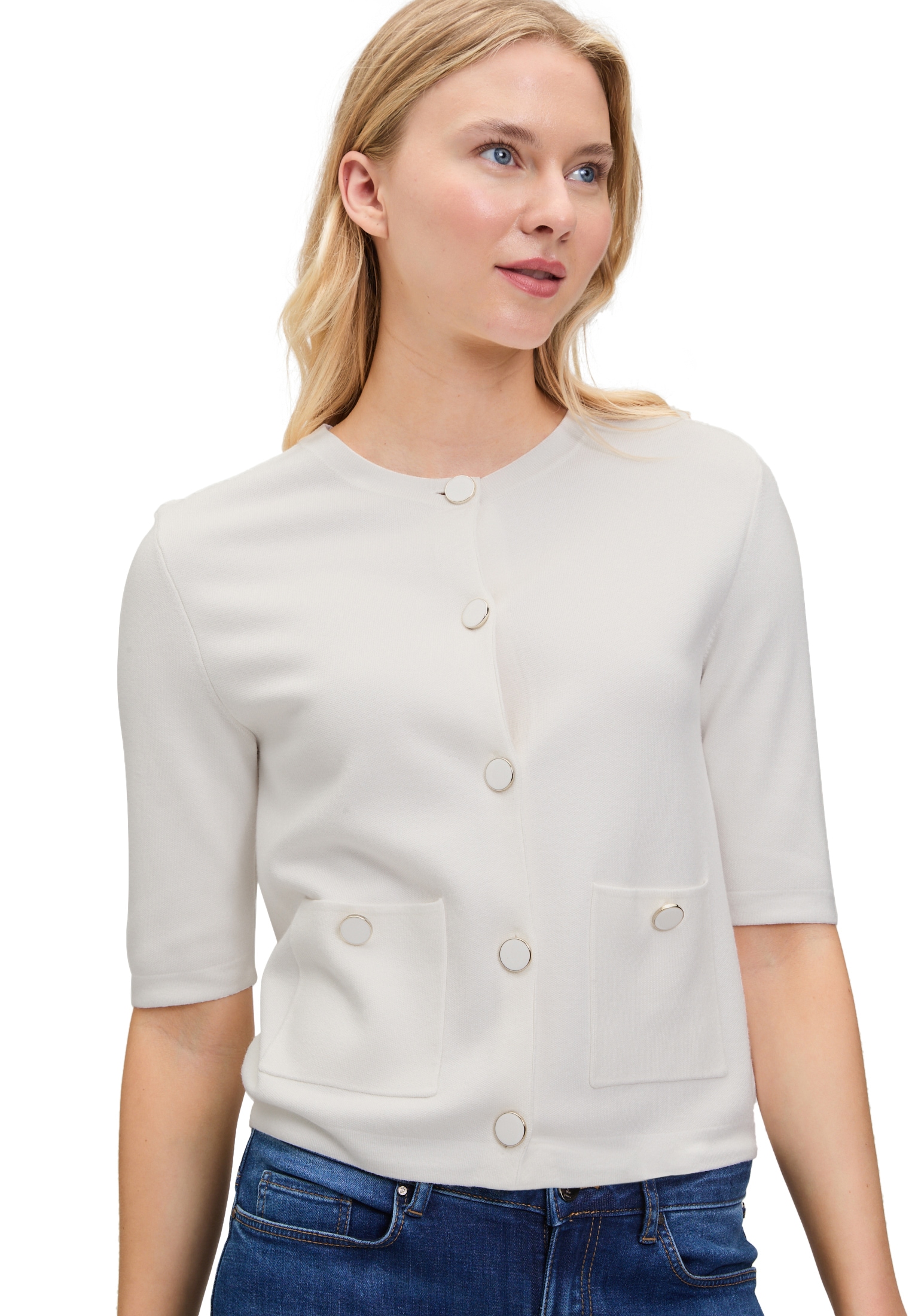 Betty&Co Strickjacke »Betty & Co Strick-Cardigan mit Knopfleiste«
