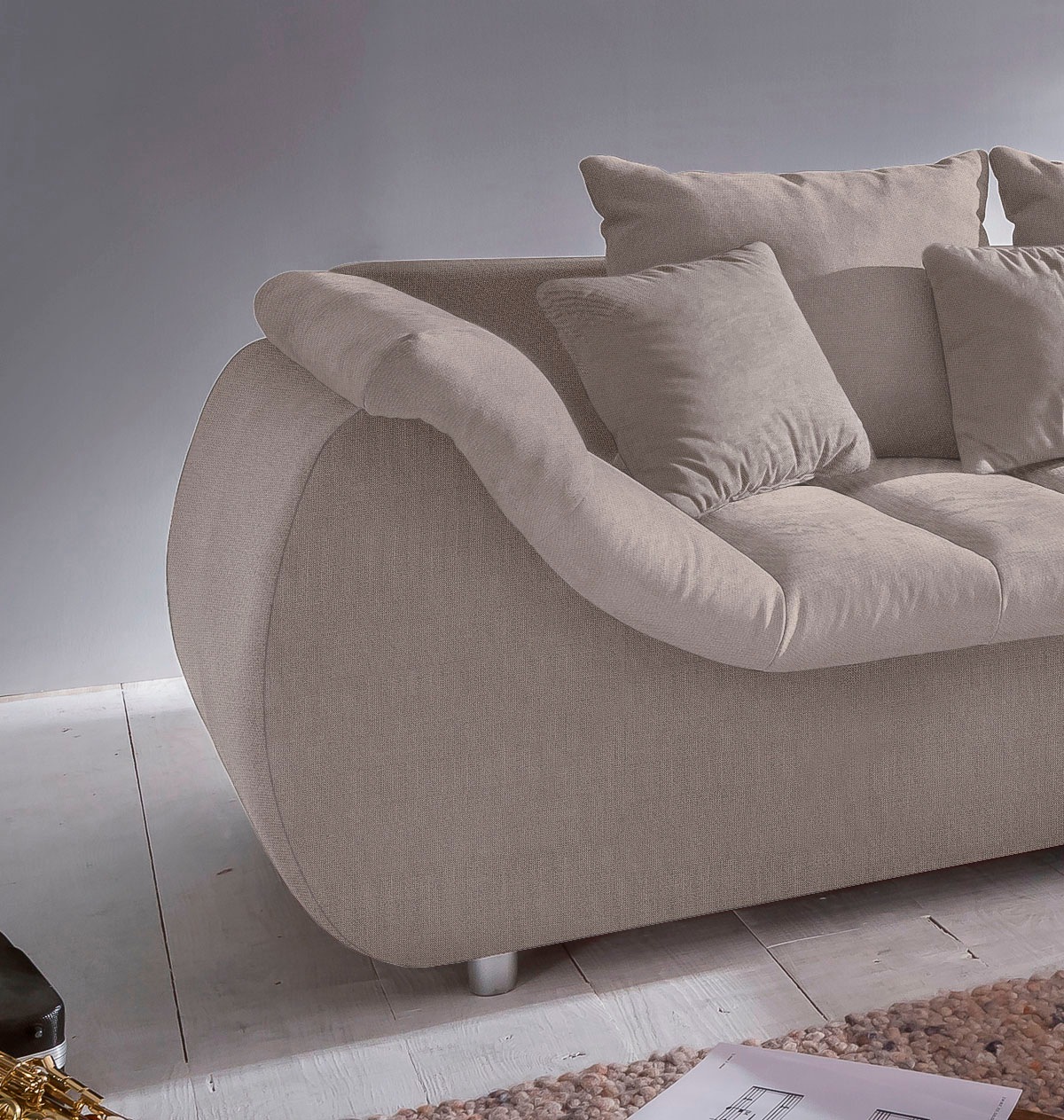 Thumbnail - Home affaire Ecksofa "Imola, bequem, aktuelle Steppung im Sitz, L-Form, Breite 270cm" wahlweise mit Bettfunktion