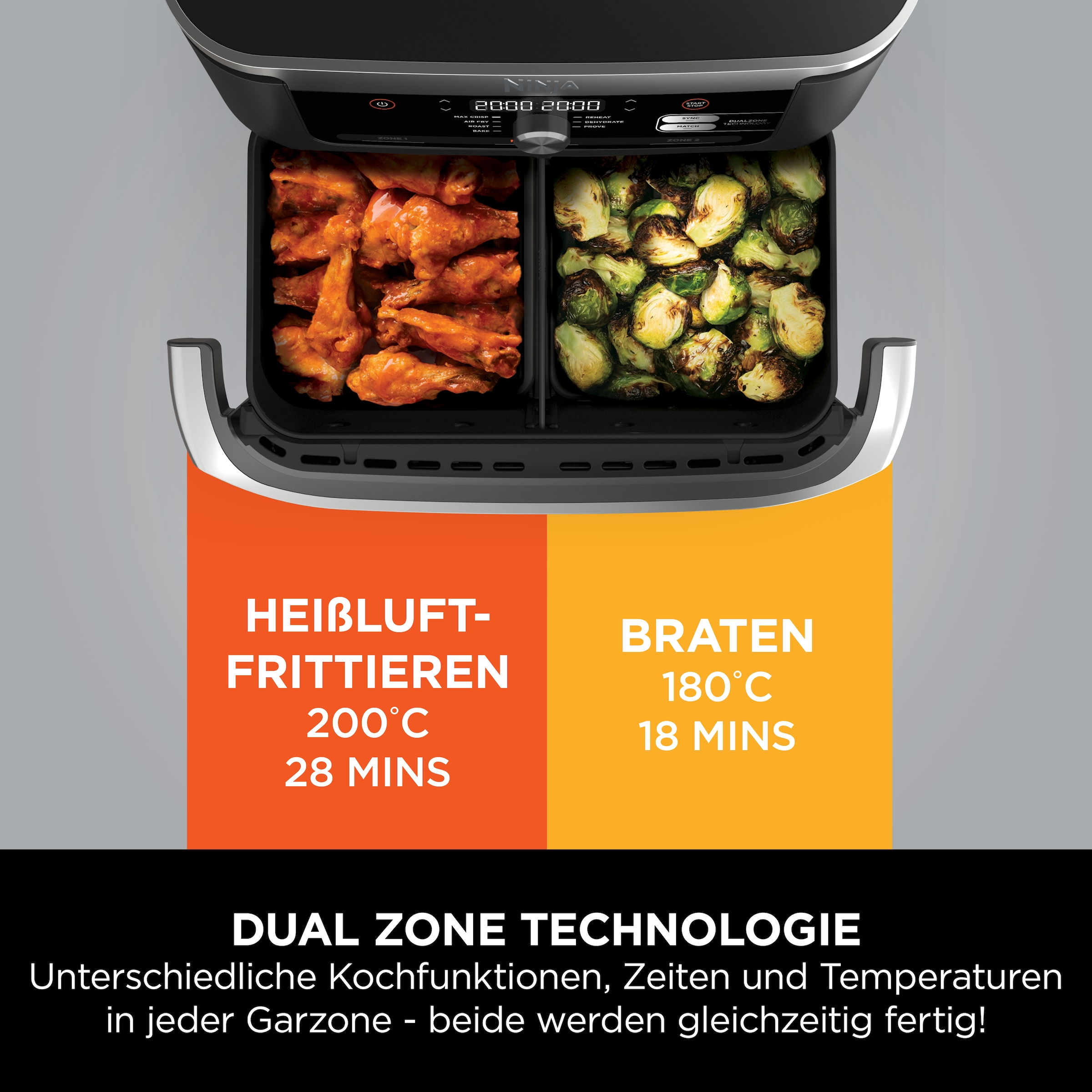 NINJA Heißluftfritteuse »AF500EU«, 2470 W