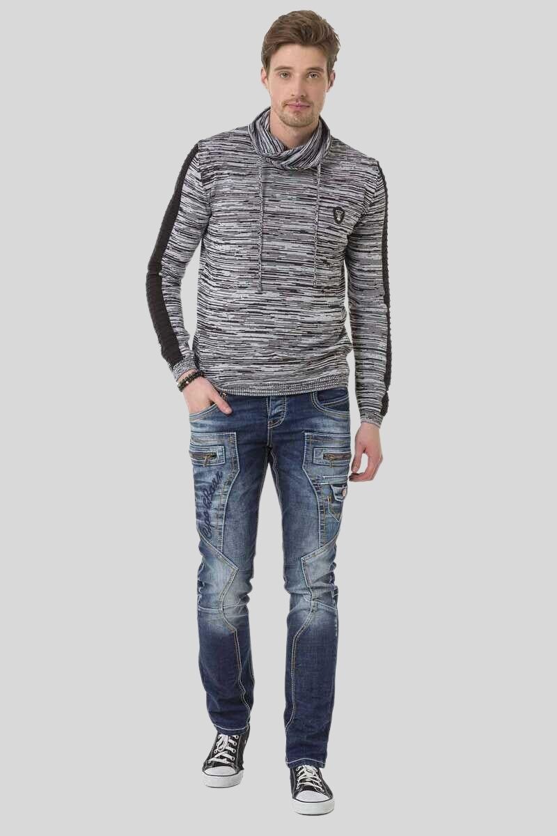Cipo & Baxx Schalkragenpullover "Pullover", (1 tlg.), mit Schalkragen günstig online kaufen