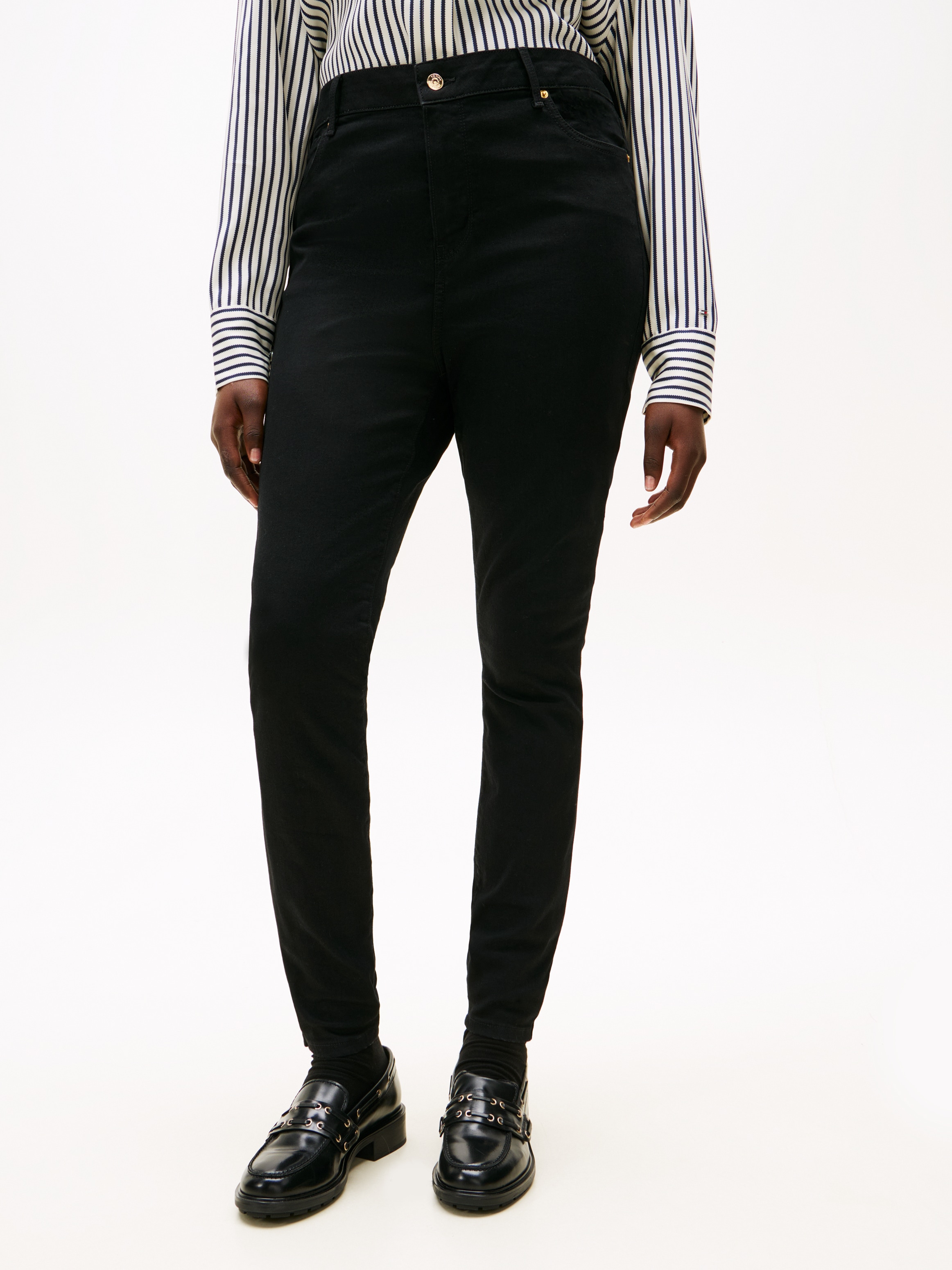 Tommy Hilfiger Curve Skinny-fit-Jeans "CRV DNM BLACK HARLEM U SKINNY HW" in günstig online kaufen