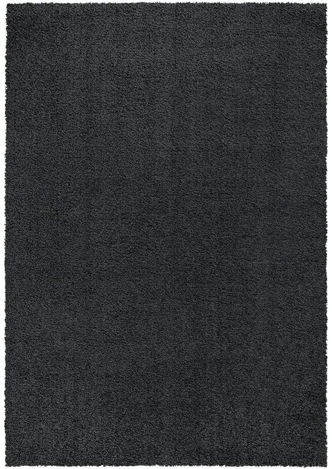 Tapis à poils longs Carpet City Plainy Anthracite 120x170cm 2