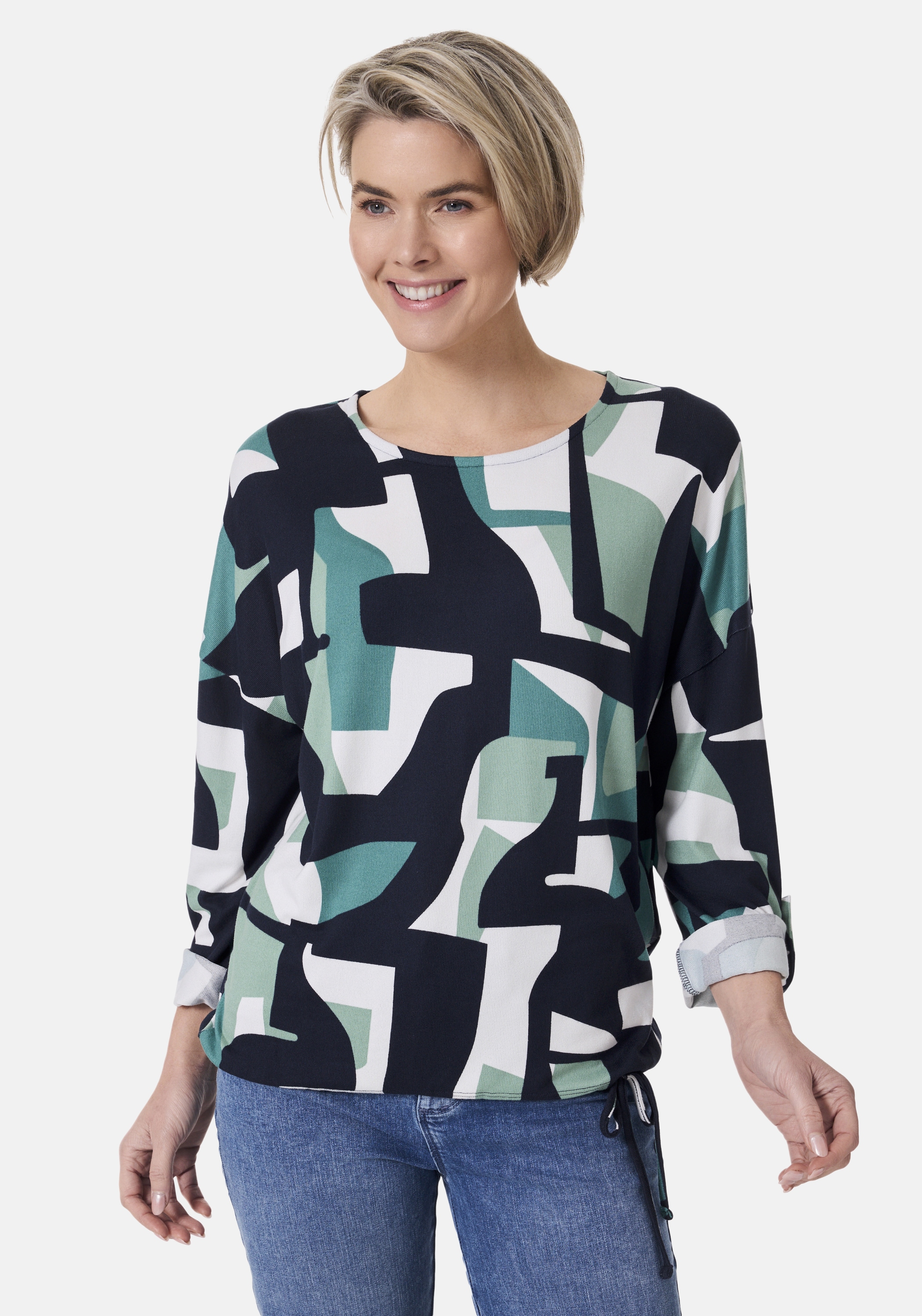STOOKER WOMEN "CARLY Langarmshirt Rundhals" Loose Fit Shirt Rundhals Langarm für Damen