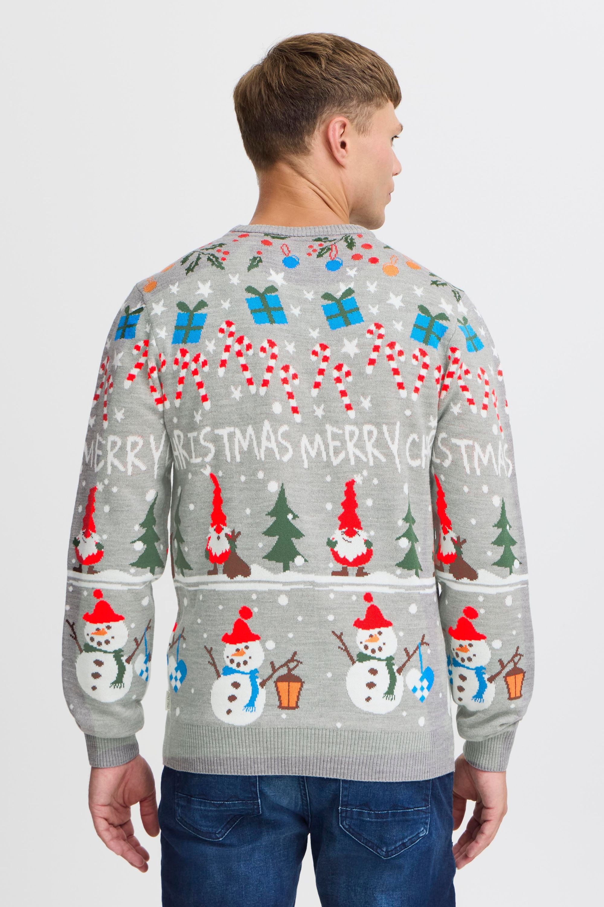 Blend Strickpullover »BHChristian« Weihnachtlicher Grobstrickpullover