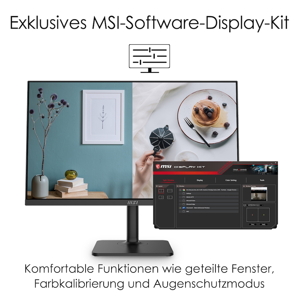 MSI LED-Monitor »Modern MD271P«, 69 cm/27 Zoll, 1920 x 1080 px, Full HD, 5 ms Reaktionszeit, 75 Hz