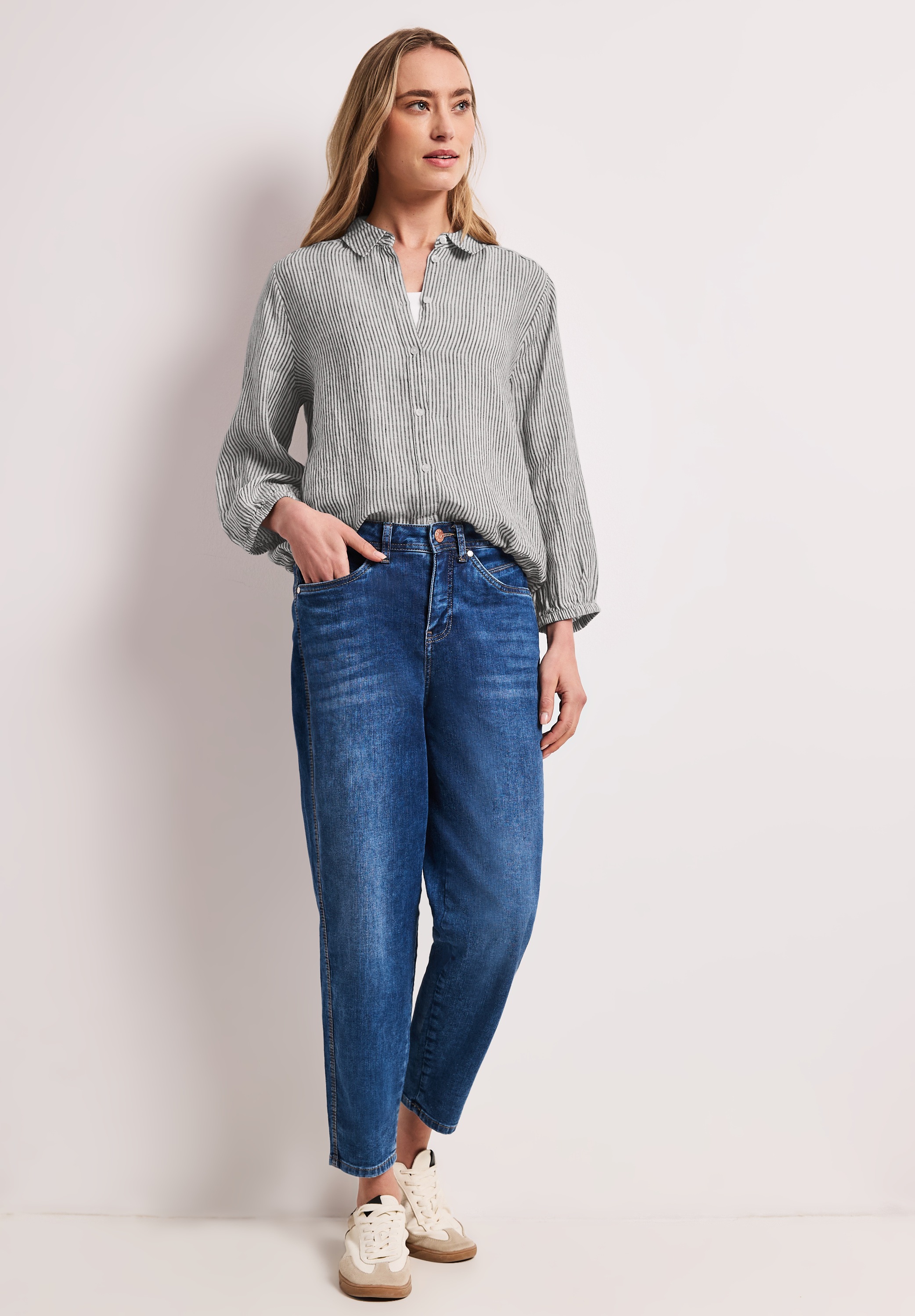 STREET ONE Hemdbluse aus Leinen