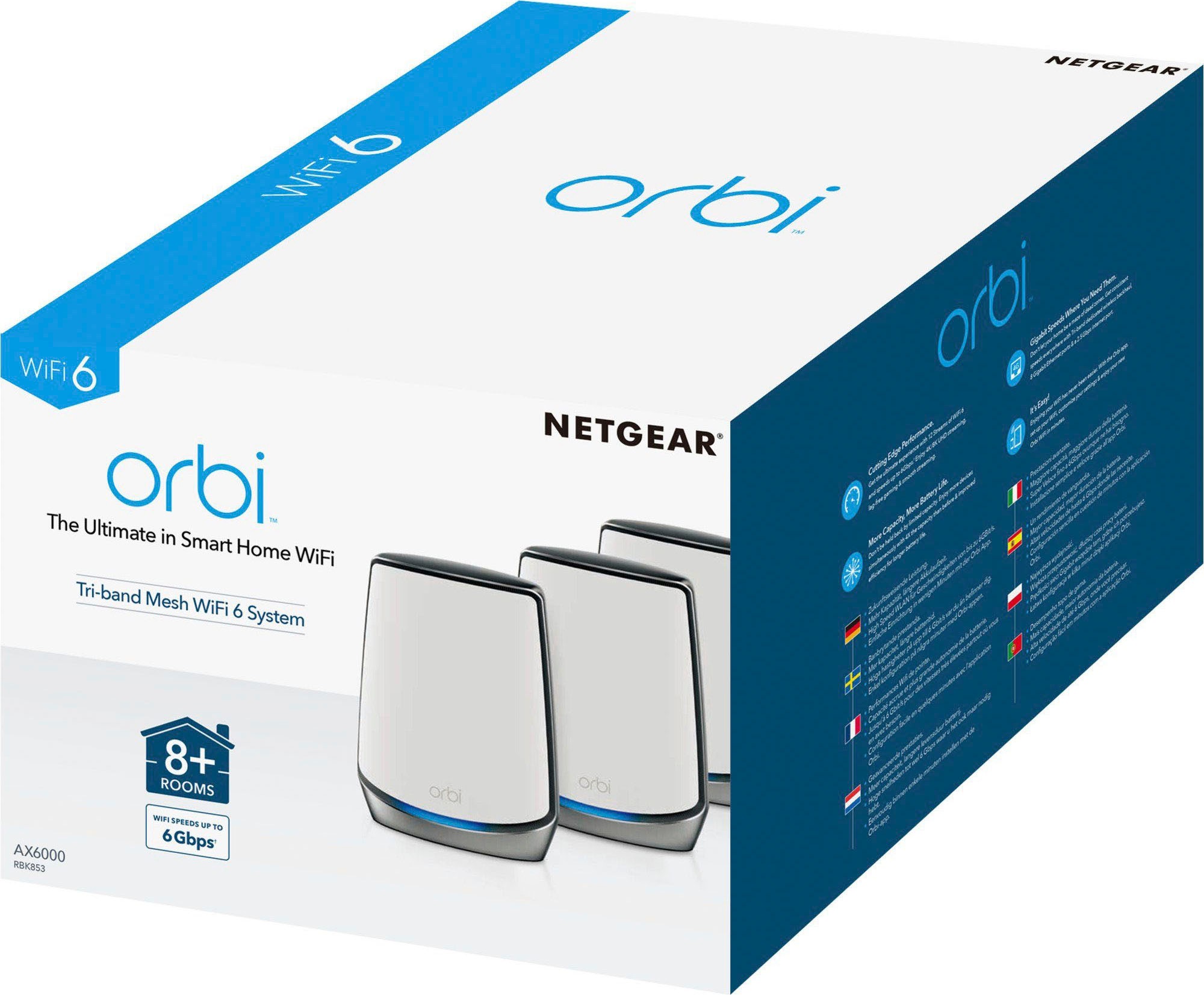 NETGEAR WLAN-Router »Orbi RBK853 3er Set«, (Set, 3 St.)