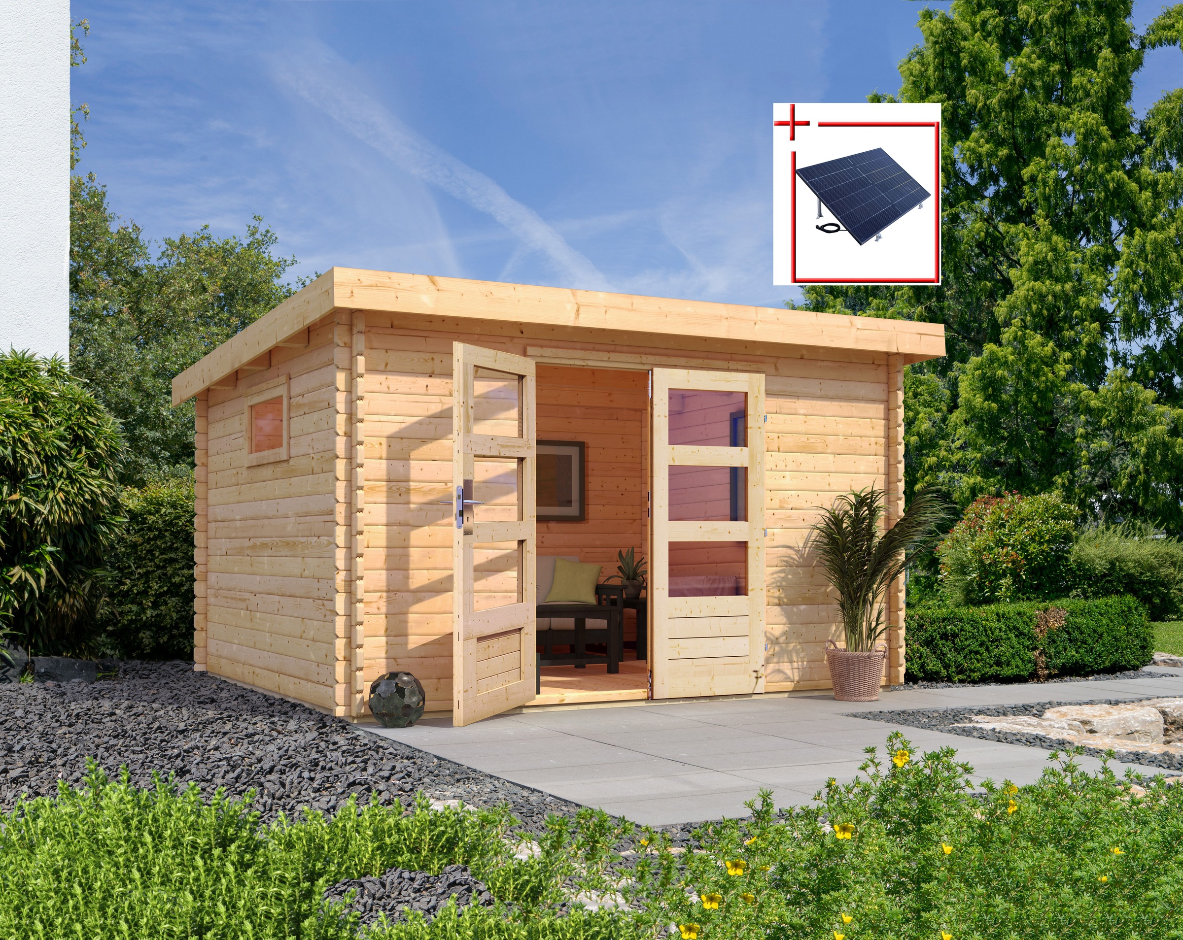 Karibu Gartenhaus "Trittau 4", aus hochwertiger nordischer Fichte günstig online kaufen