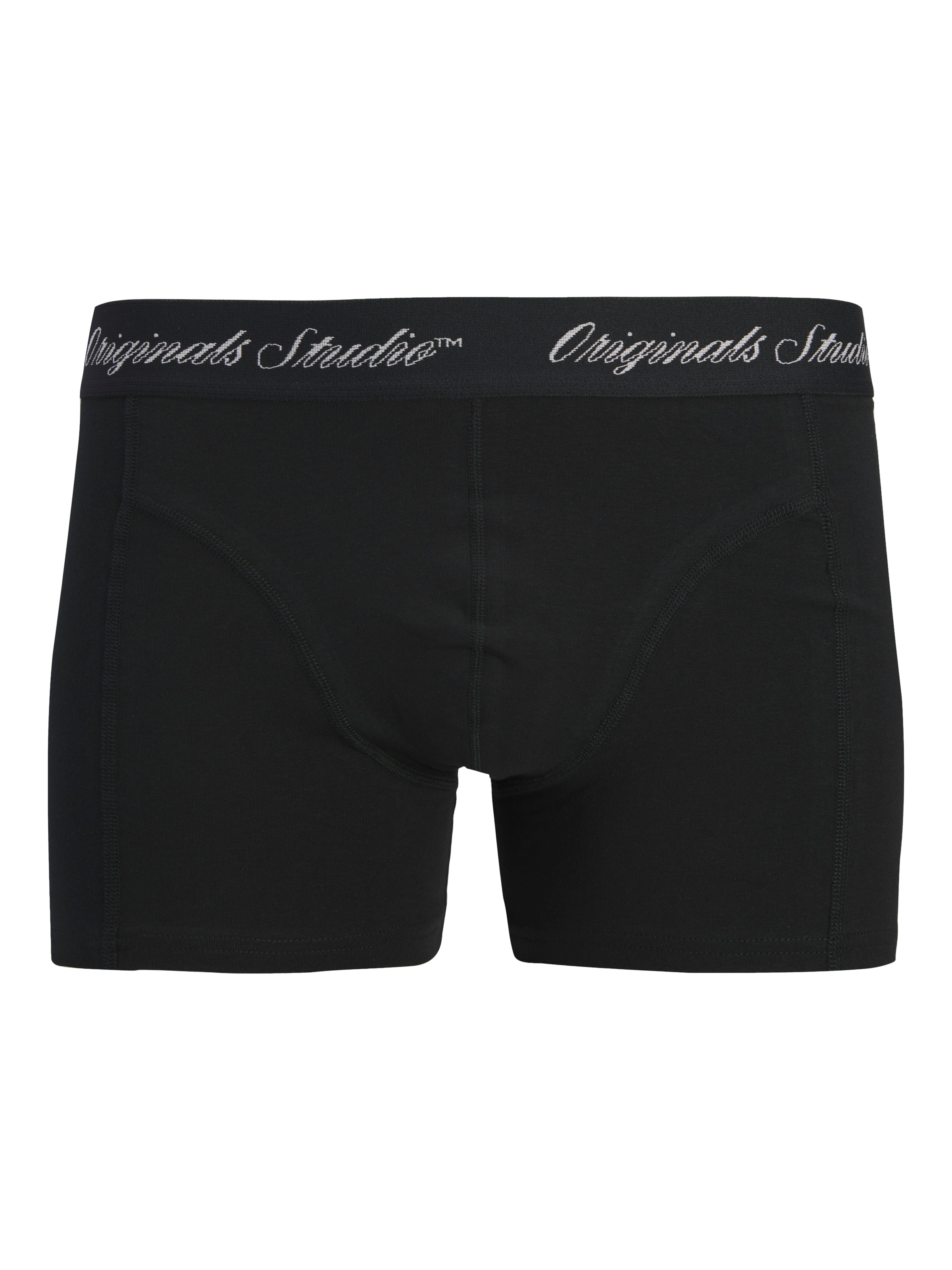 Webboxer JACK & JONES "Web-Boxershorts JACMILANO WOVEN BOXERS 3 PACK 3er Pack", Herren, Gr. XL, schwarz (schwarz, grau), Obermaterial: 100% Baumwolle CO., Unterhosen 10