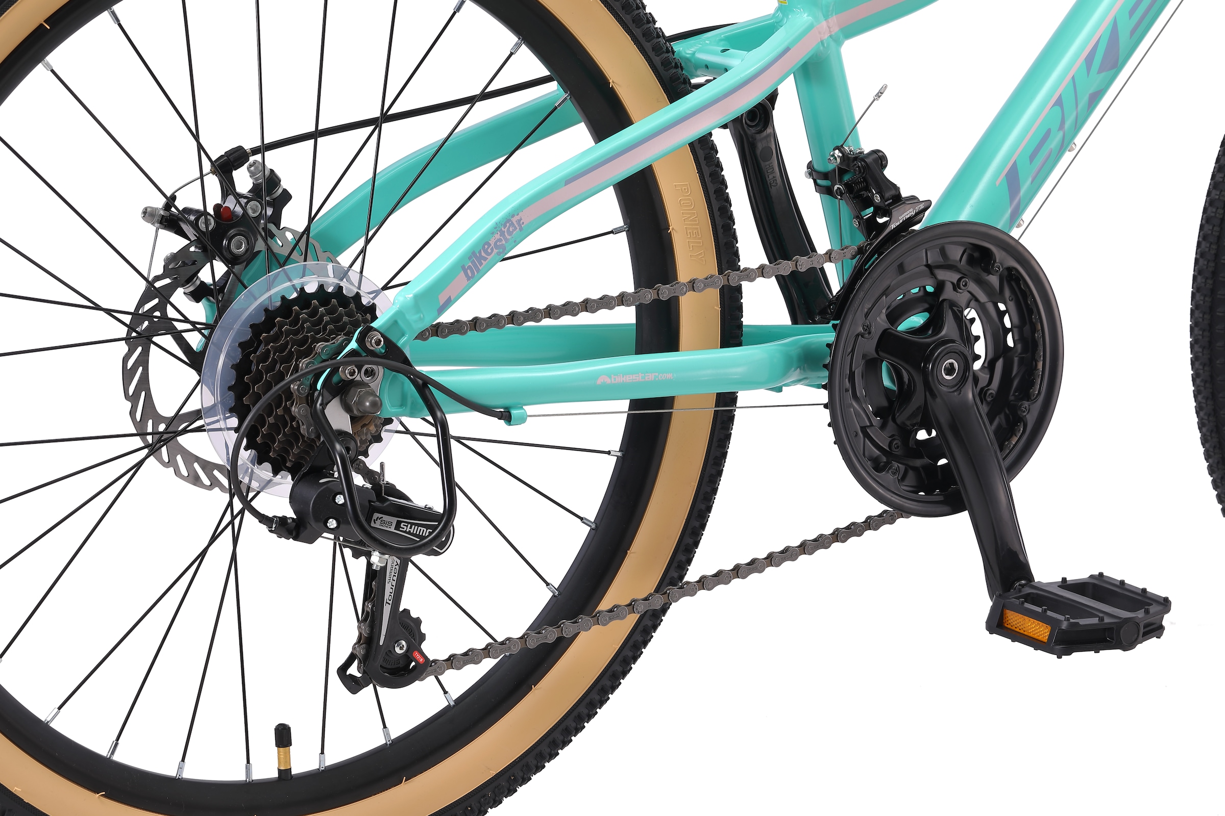 Bikestar Jugendfahrrad 21 Gang Shimano RD-TY21 Schaltwerk Kettenschaltung