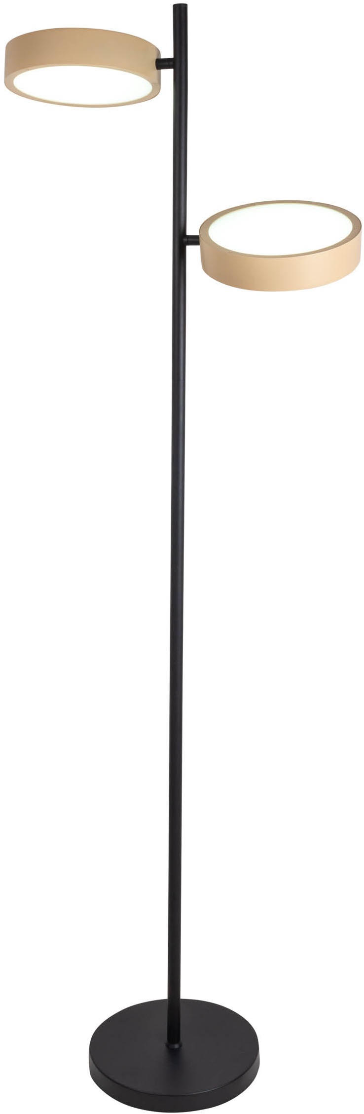 näve LED Stehlampe »Tessa«, 2 flammig, Leuchtmittel LED-Modul | LED wechselbar, stufenlos dimmbar per Tastschalter, CCT-Funktion, Zuleitung ca. 180cm