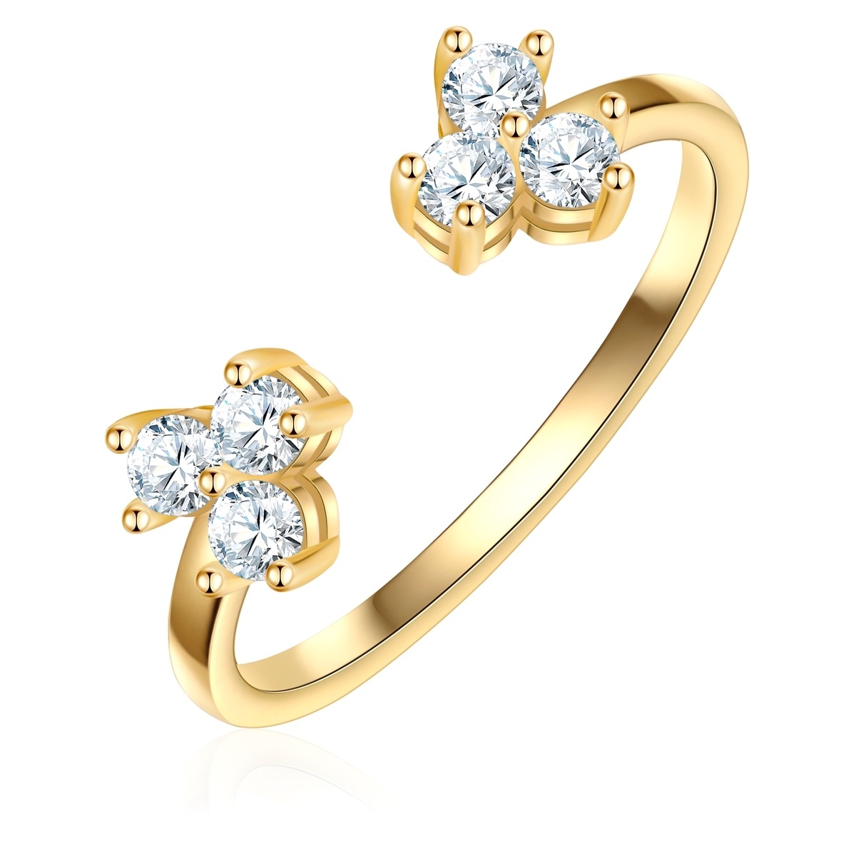 GLANZSTÜCKE MÜNCHEN GSM1941 Gemstone Ring Yellow Gold Size 52 2