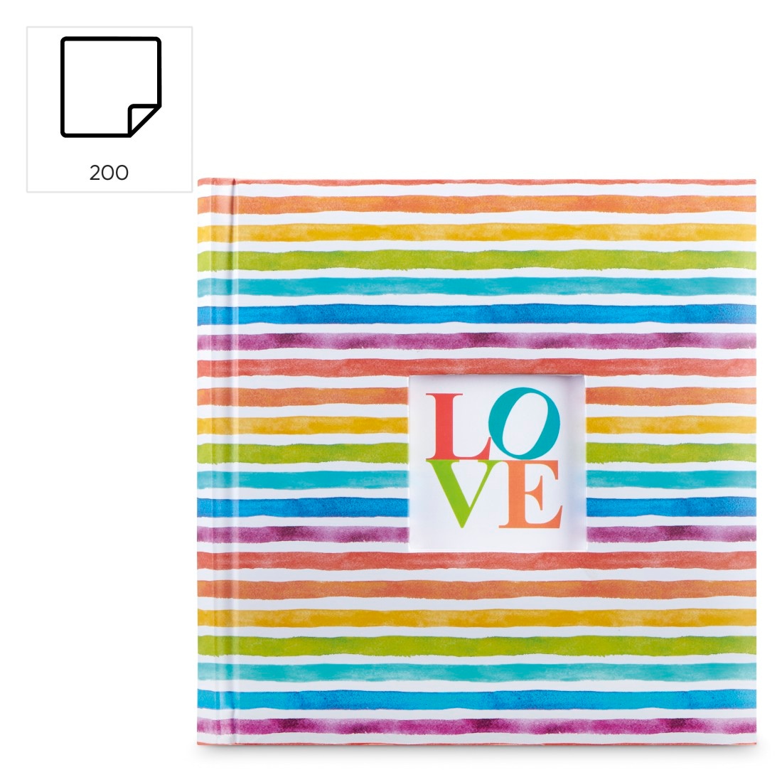 Hama Einsteck-Fotoalbum »Memo Fotoalbum 10x15 cm 200 Fotos Kunstdruck« Einsteckcover, Memofeld