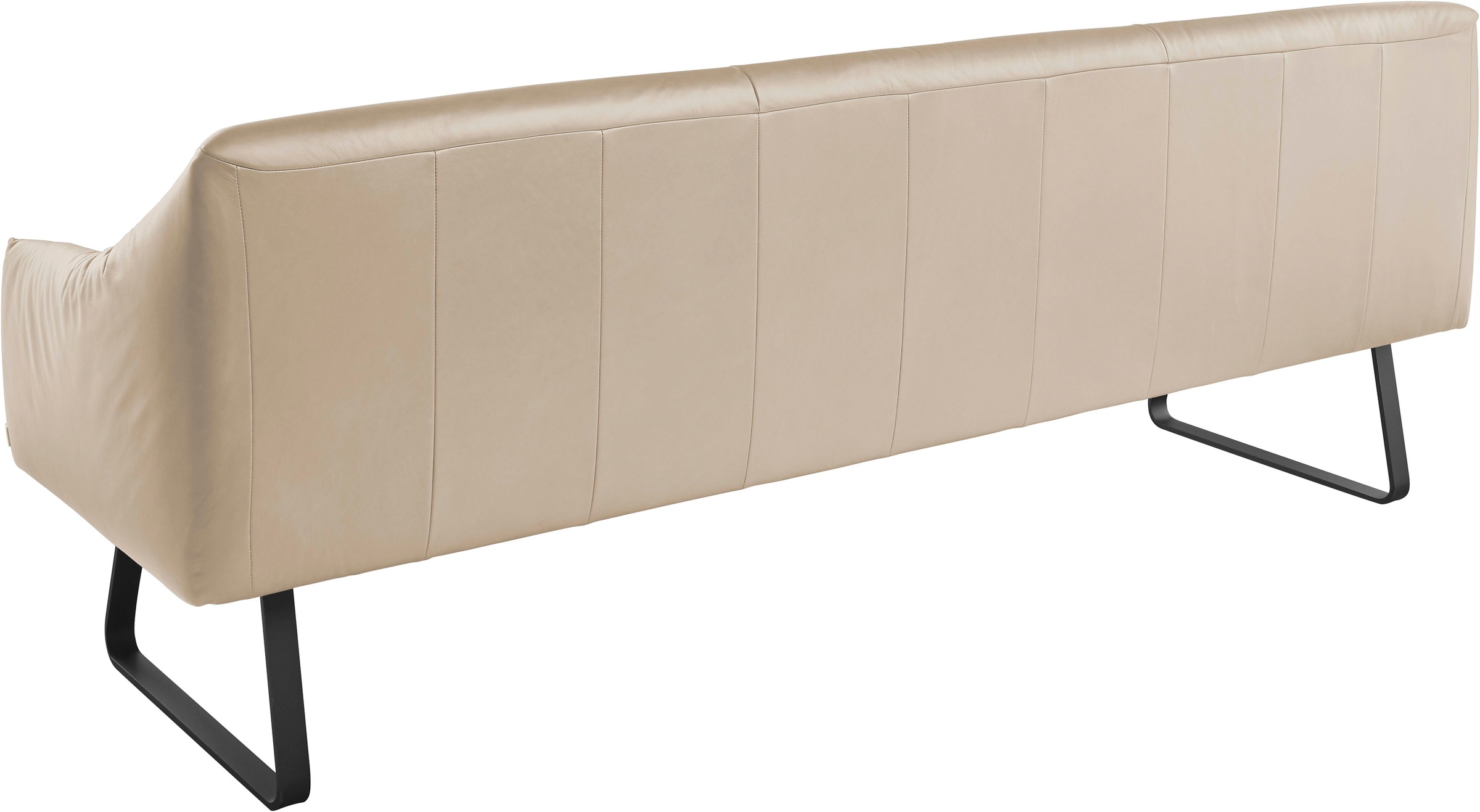 Musterring Essbank »JustB! SP500«, (1 St.), Metallkufe schwarz, verschiedene Farben, Breite 220 oder 250 cm