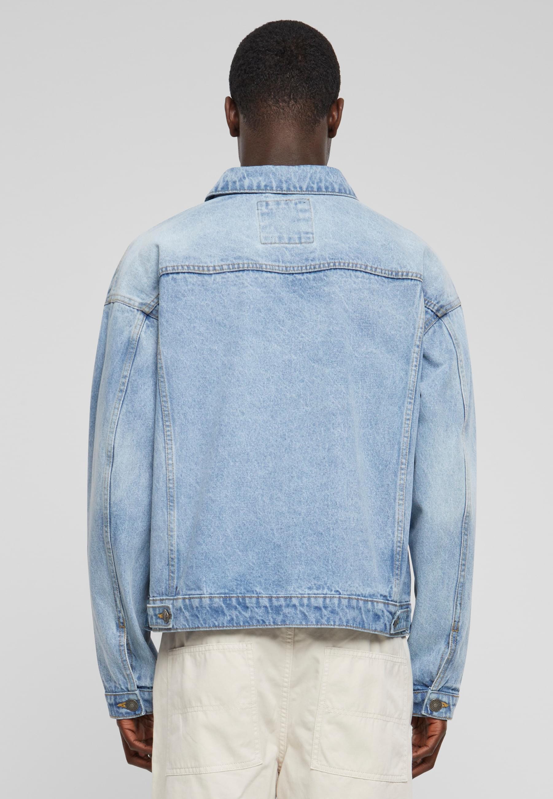 URBAN CLASSICS Jeansjacke »Urban Classics Herren Heavy Ounce Boxy Denim Jacket«, (1 St.), ohne Kapuze