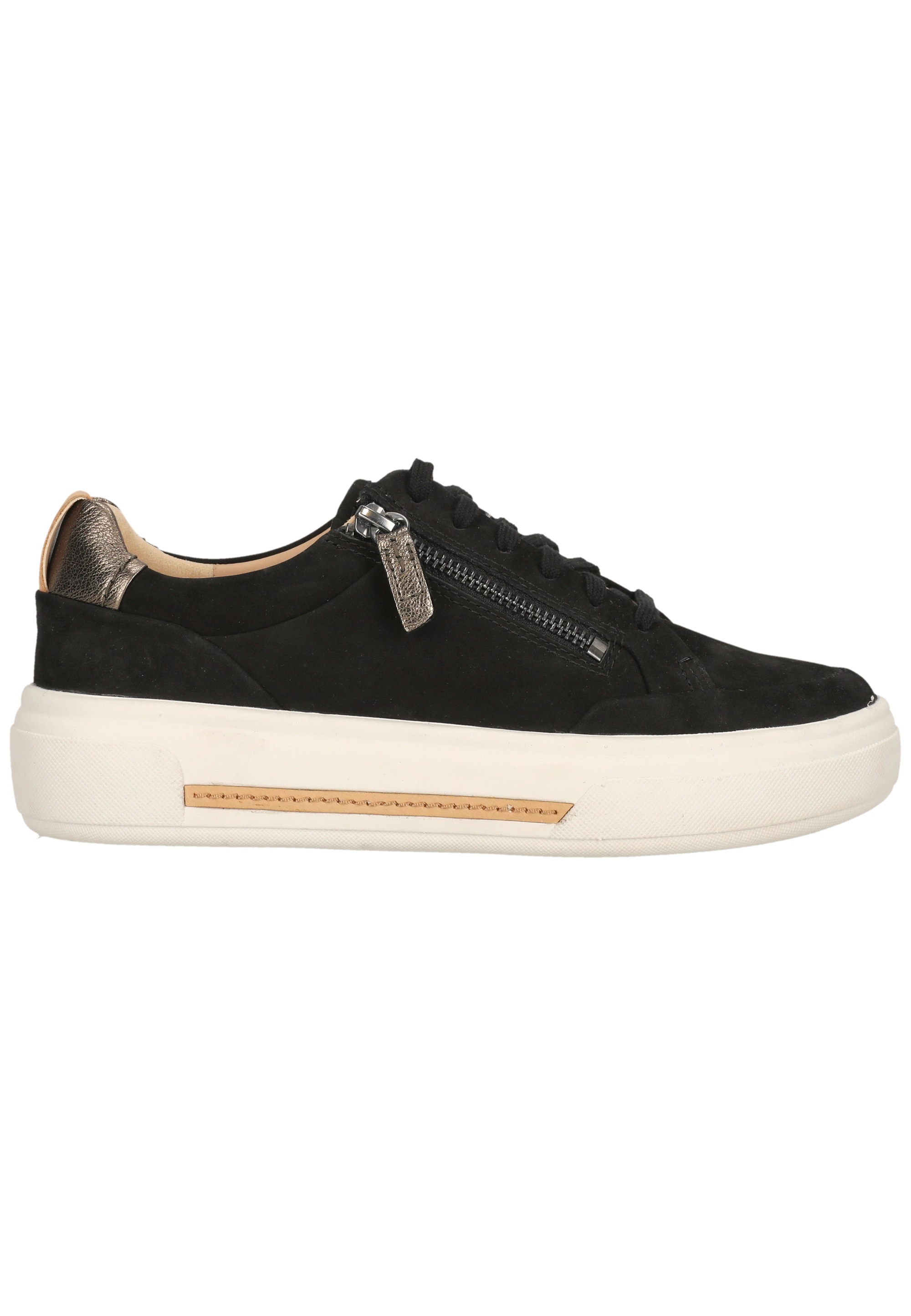 Clarks Sneaker »Hollyhock Zip«  aus weichem Nubukleder