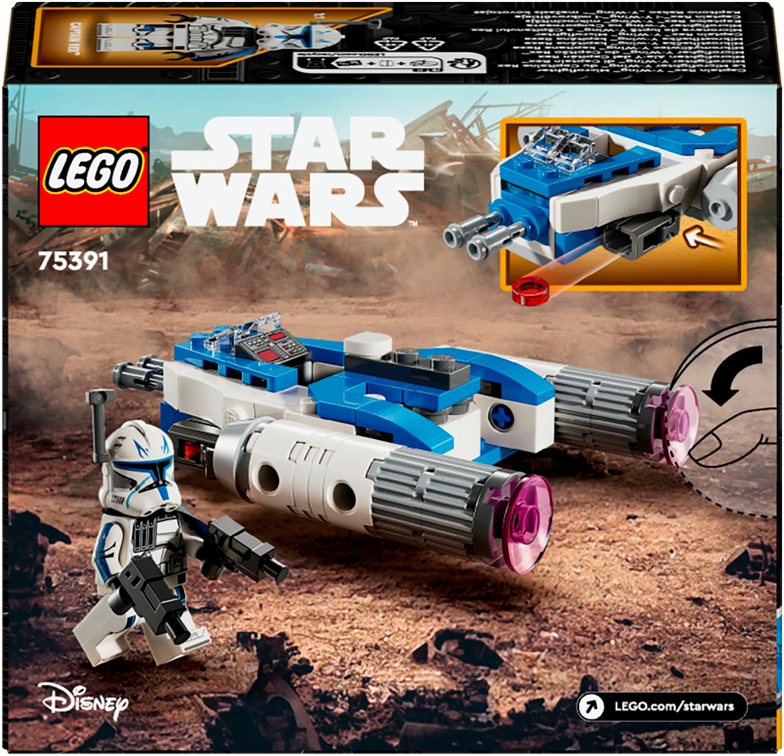 LEGO® Konstruktionsspielsteine »Captain Rex™ Y-Wing™ Microfighter (75391), LEGO Star Wars™«, (99 St.), Made in Europe