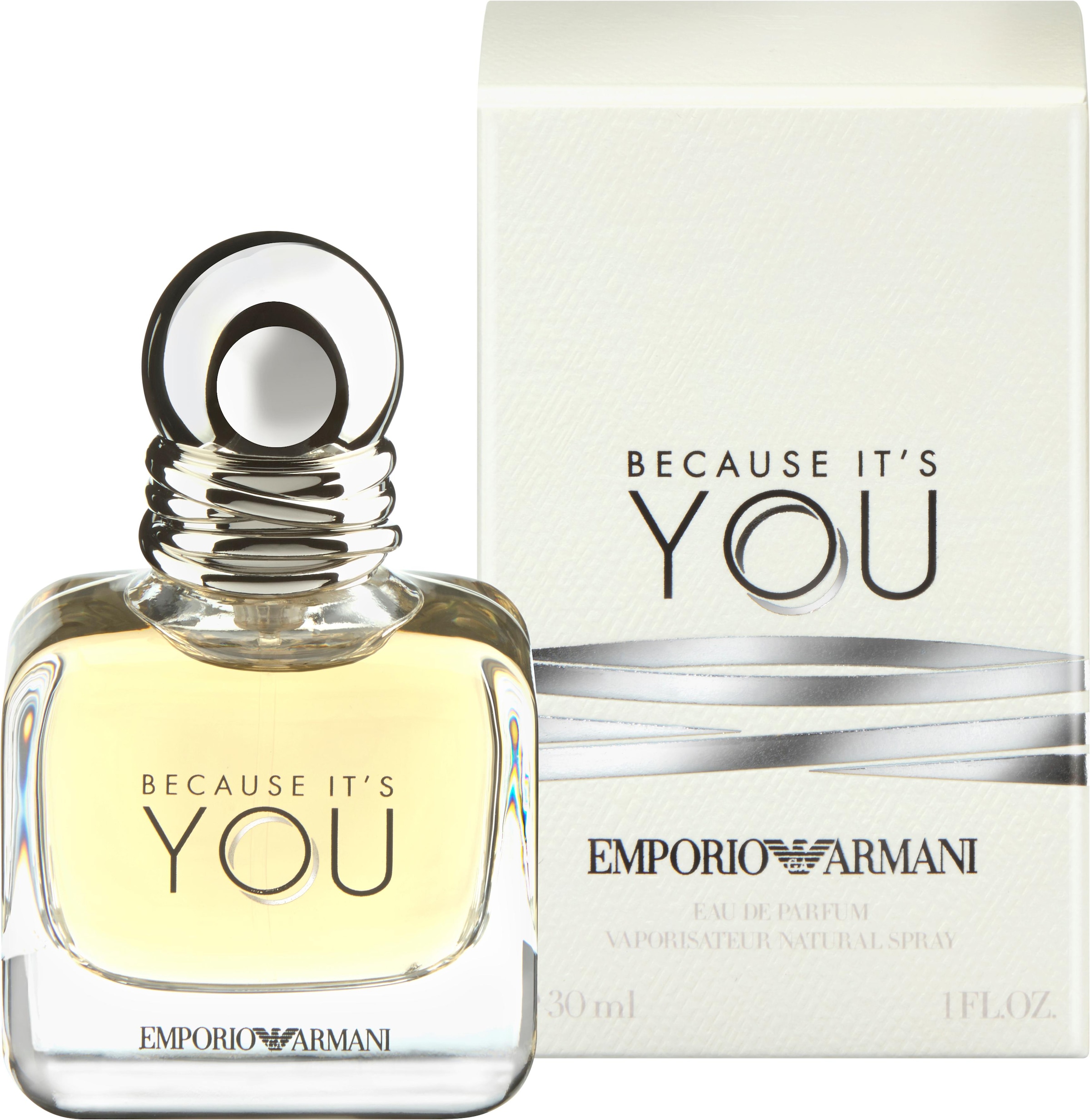 Giorgio Armani Eau de Parfum »Because it's You«, Blumig-fruchtiger Damenduft mit Himbeere, Rosenabsolue und Vanille.