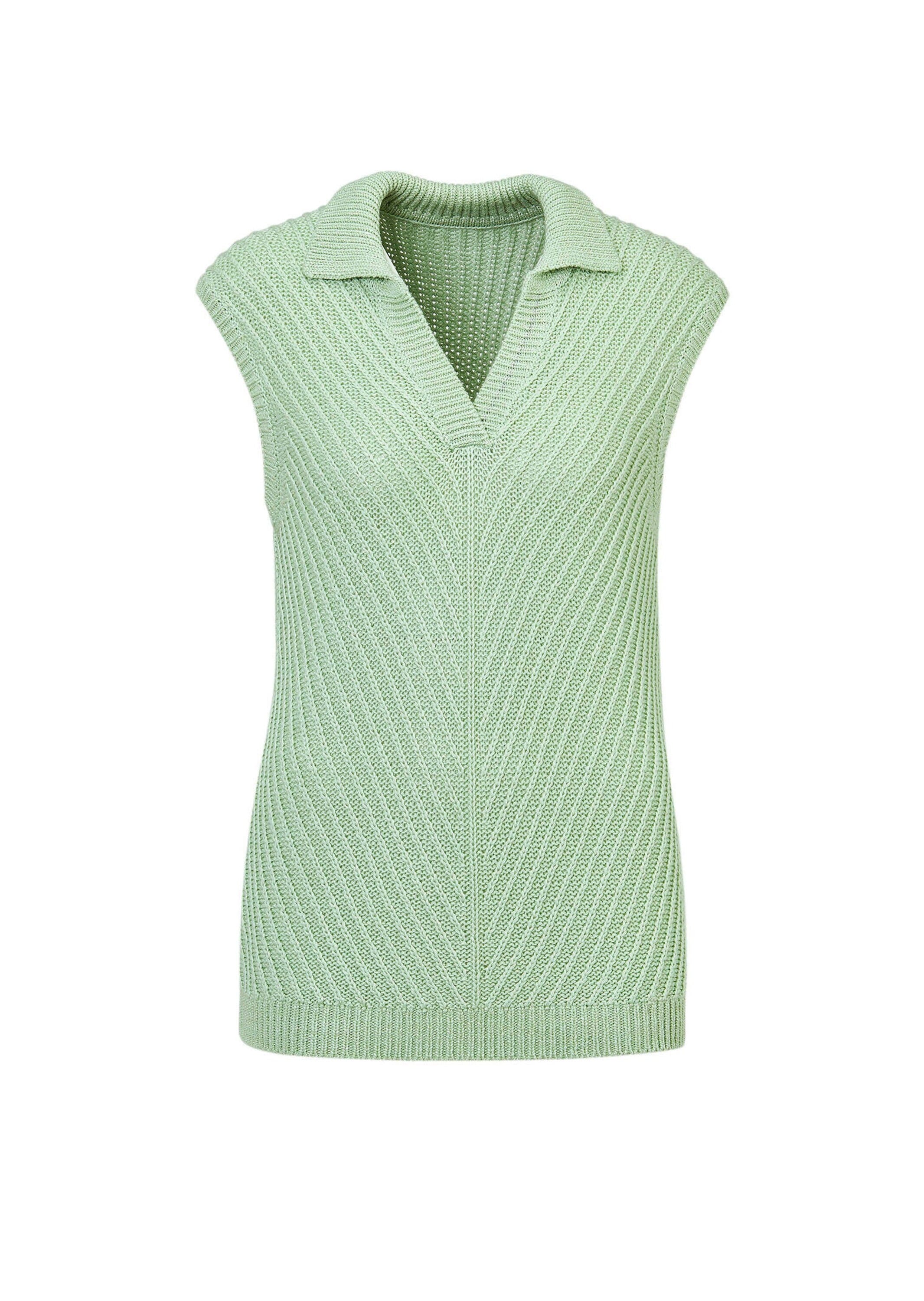 GOLDNER Rundhalspullover "Kurzgröße Stricktop mit V-Ausschnitt" keine/nicht günstig online kaufen