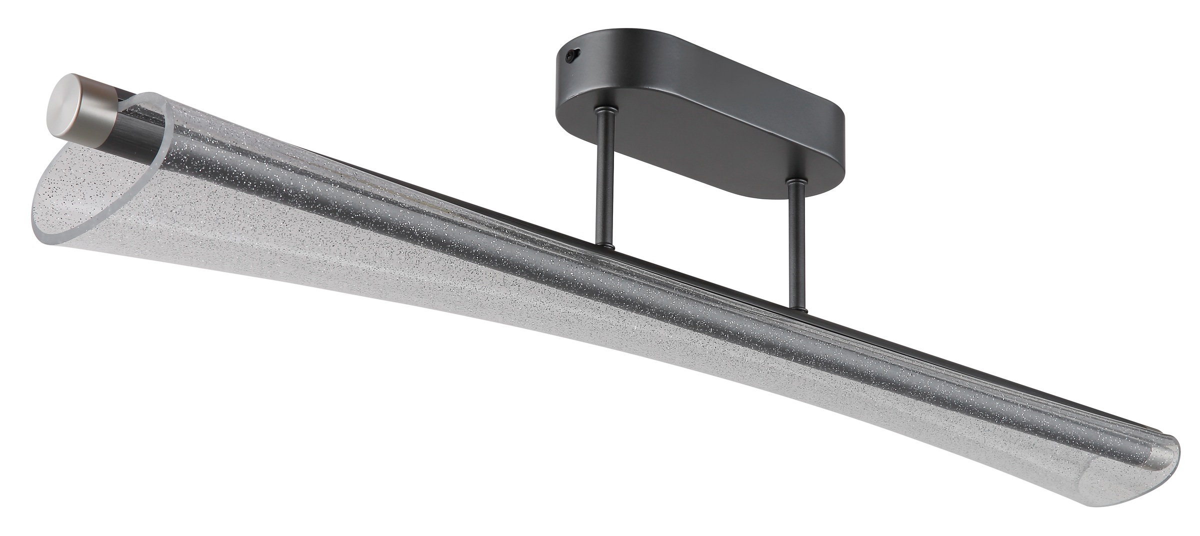 GLOBO LIGHTING Deckenleuchte »MALINDA« LED-Modul 1 Stk. Anthrazit Deckenleuchte mit Acryl klar und Memoryfunktion