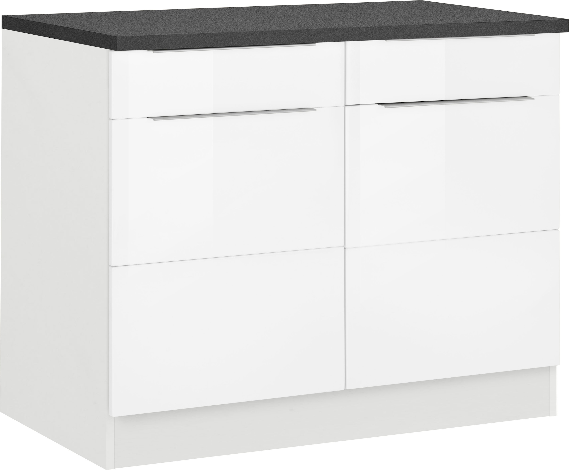 KOCHSTATION Unterschrank »KS-Brindisi«, 100 cm breit, viel Stauraum
