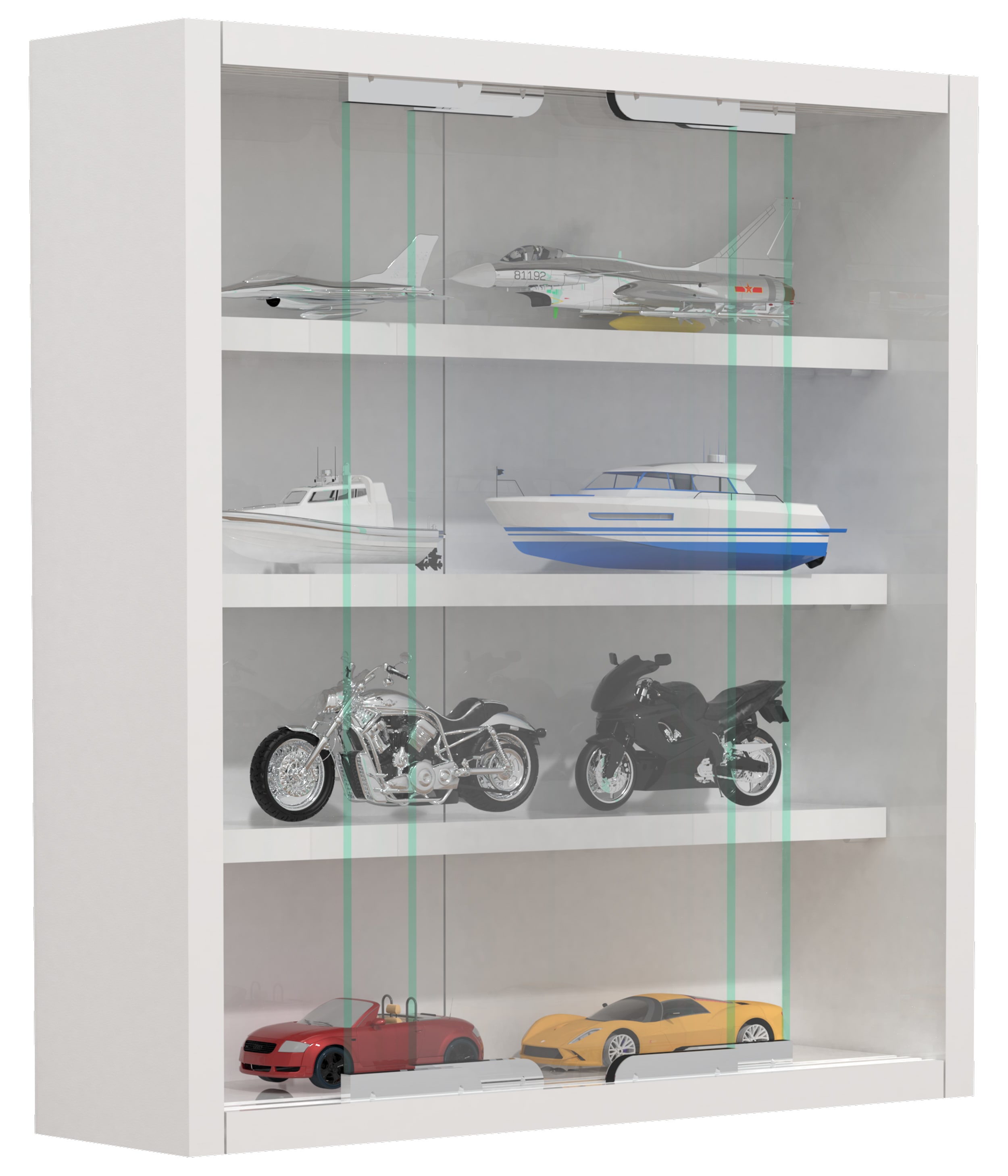 VCM Wandregal "Hängevitrine Wandvitrine Sammel Deko Agisa S" 1 Stk. tlg.