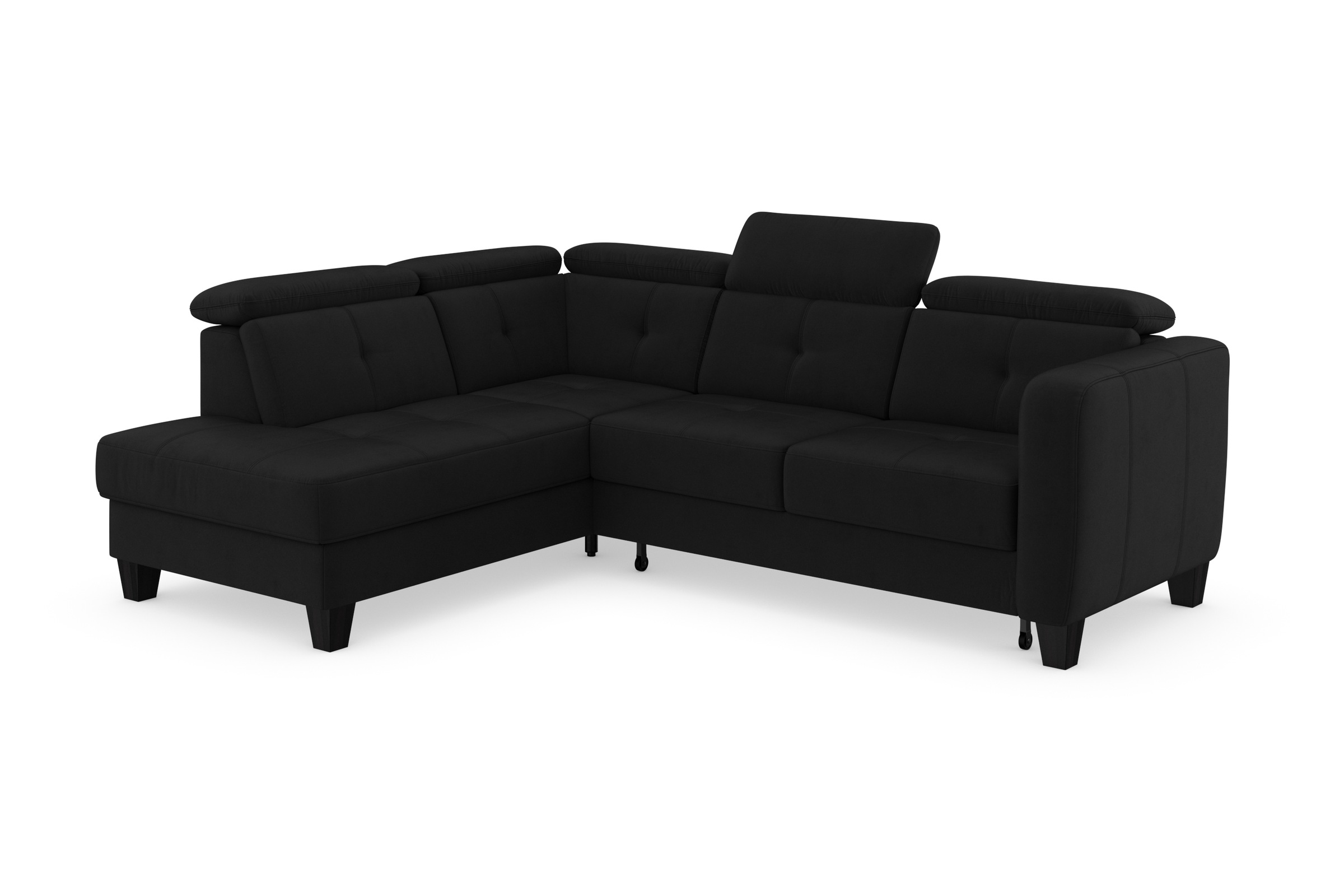 sit&more Ecksofa »Belluci L-Form«, inklusive Federkern, wahlweise mit Bettfunktion und Bettkasten