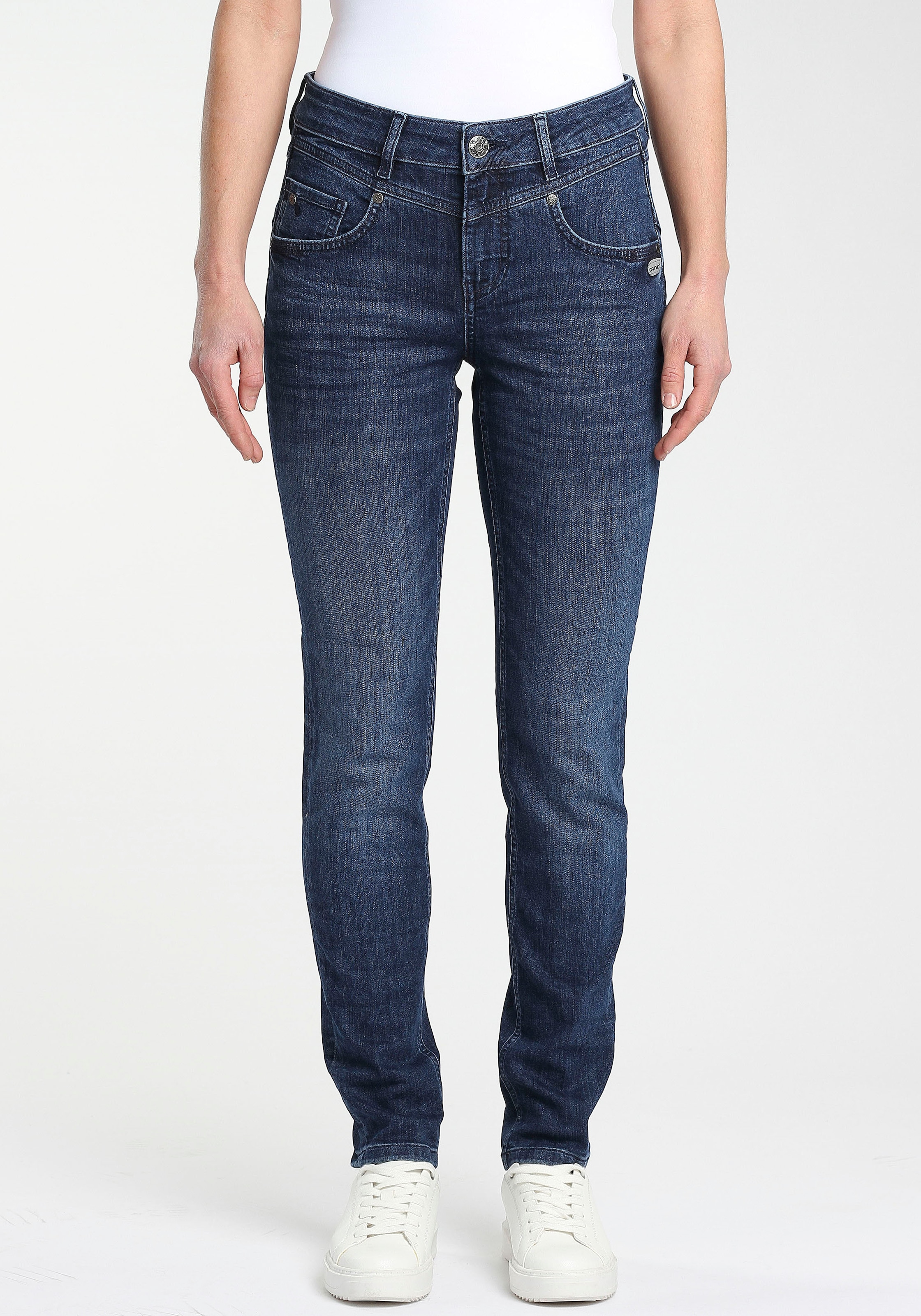 GANG Skinny-fit-Jeans »94MARISSA«, mit modischer V-Passe vorn & hinten