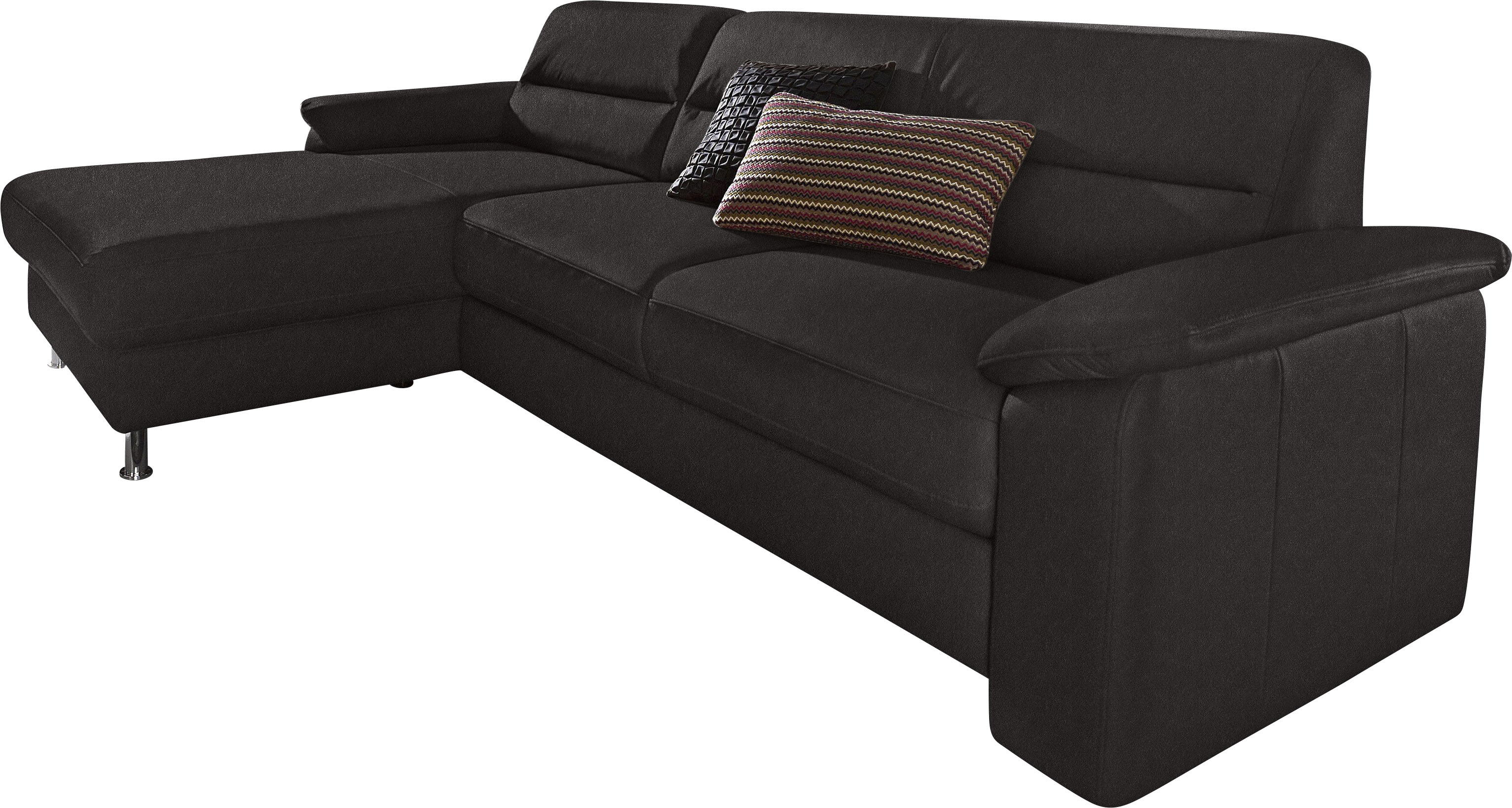sit&more Ecksofa "Ascara L-Form, B: 251 cm, Boxspring & Federkern" Schlaffunktion optional, frei stellbar, Komfortsitz