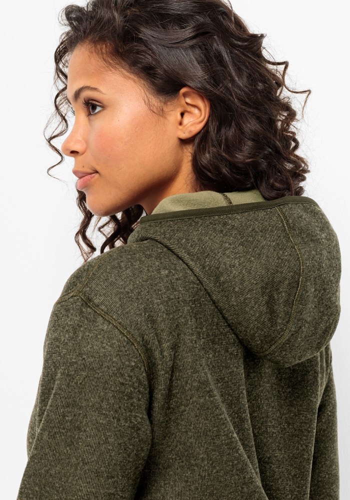 Jack Wolfskin Fleecejacke »TANNENSPUR JKT W«, mit Kapuze