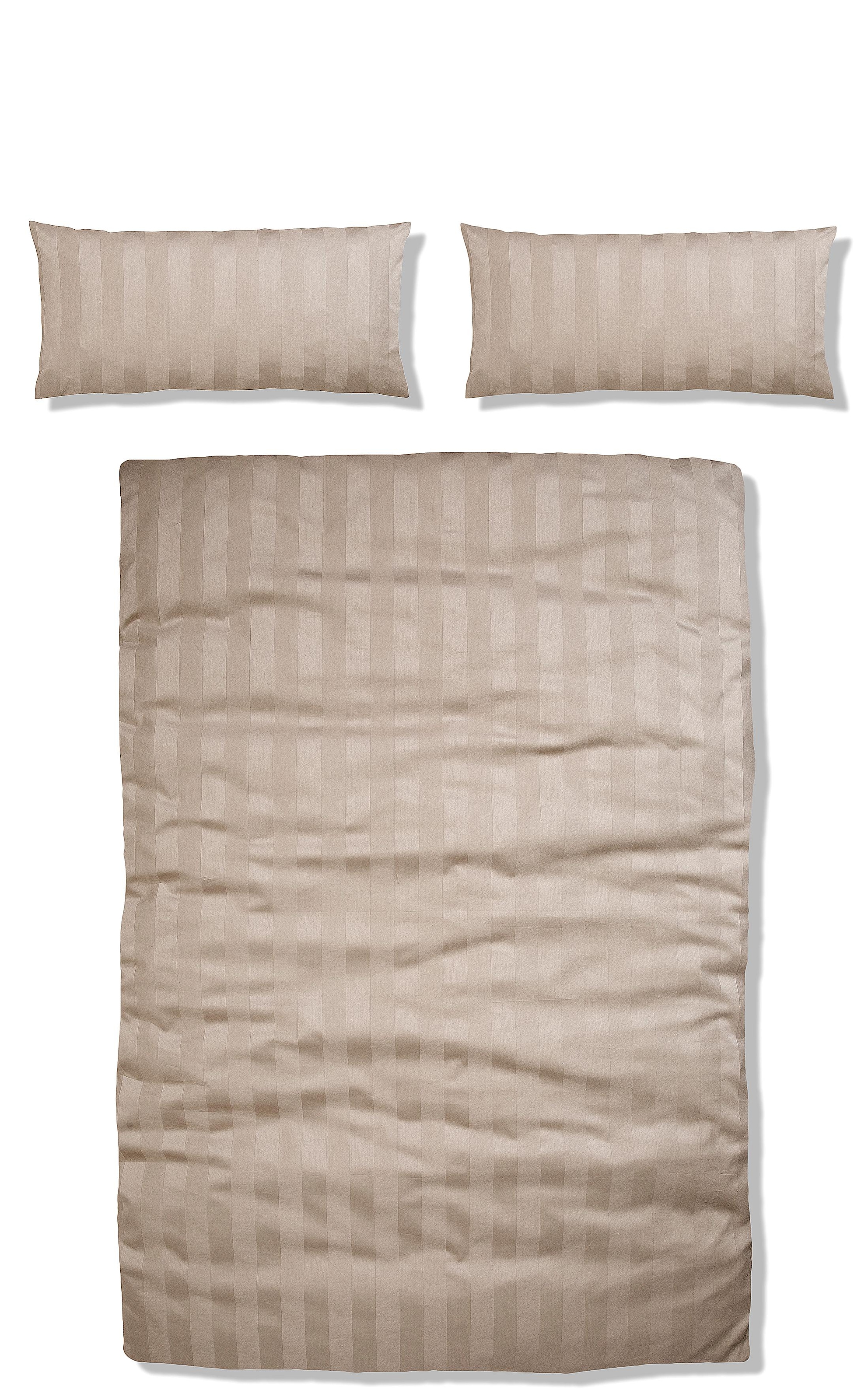 Leonique Bettwäsche »Malia«, (2 tlg.), kühlende Bettwäsche, Premium Satin Qualität, Flächengewicht 120 g/m², 100% Baumwolle, STANDARD 100 by OEKO-TEX® zertifiziert, Kissenbezug und Bettdeckenbezug mit Reißverschluss ausgestattet