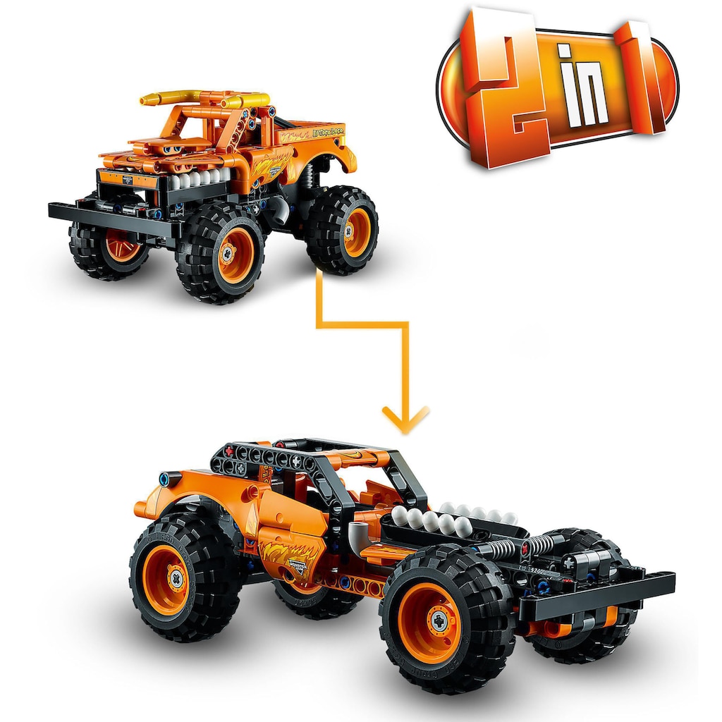 LEGO® Konstruktionsspielsteine »Monster Jam™ El Toro Loco™ (42135), LEGO® Technic 2in1«, (247 St.)