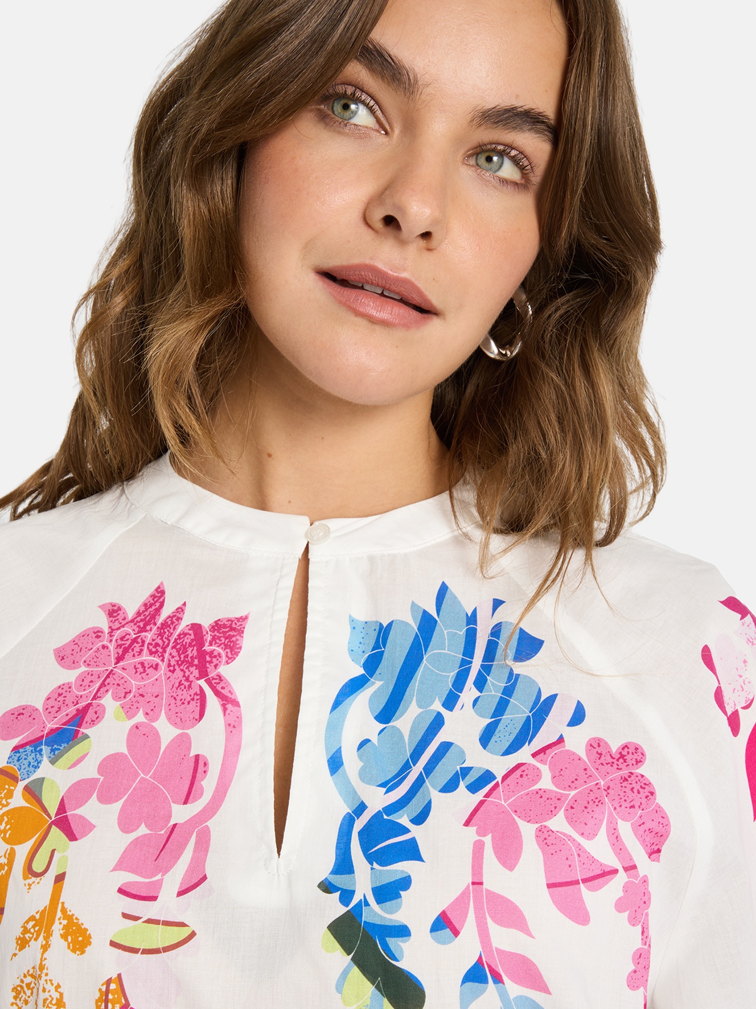 Thumbnail - Lieblingsstück Langarmbluse "RoalieL" mit floralen Details