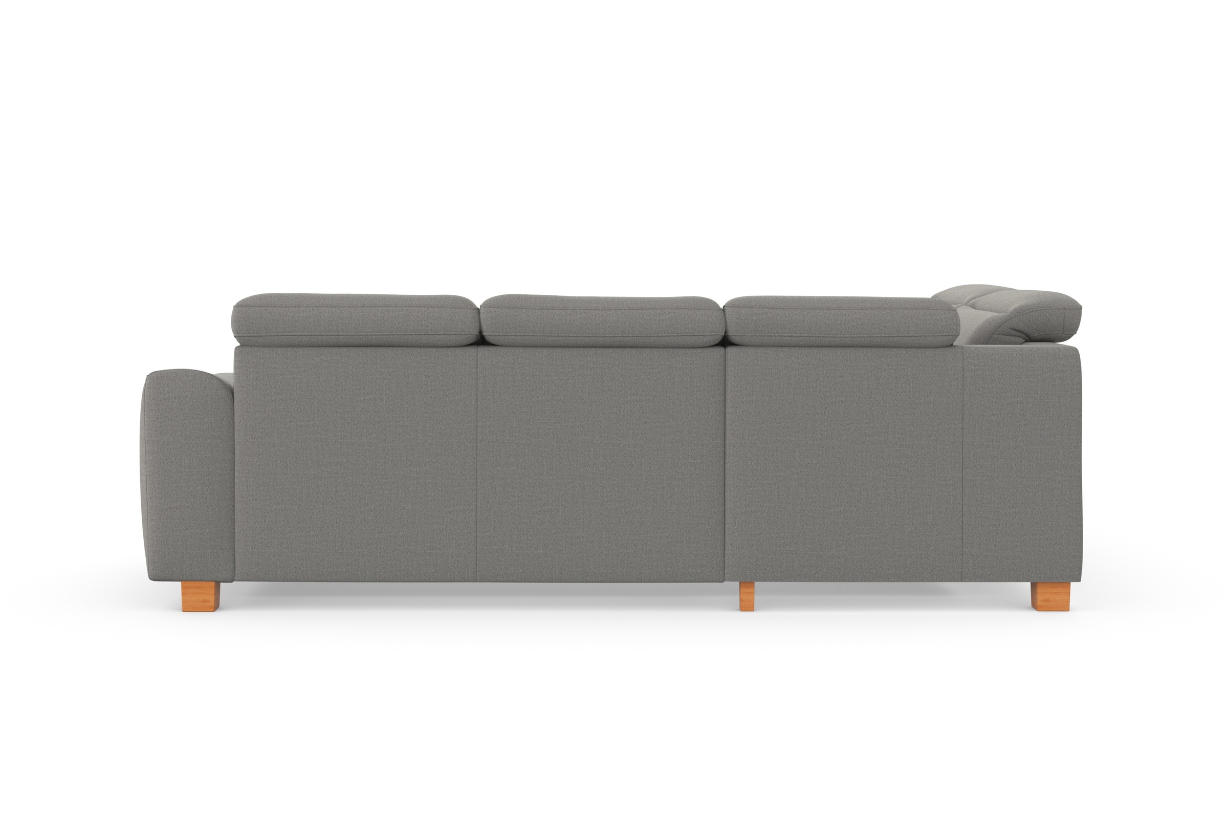 sit&more Ecksofa »Dundee L-Form«, mit Federkern und Massivholzfüßen, wahlweise mit Kopfteilverstellung
