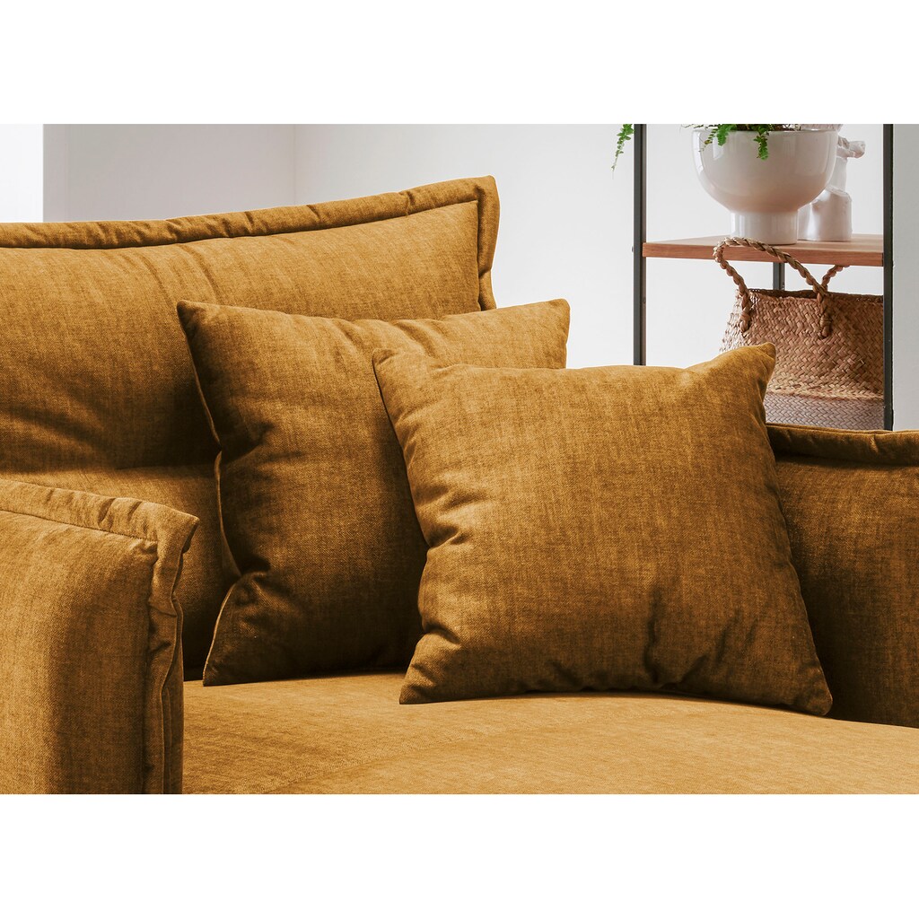 INOSIGN Loveseat »Lazio«, moderner Sessel mit einer bequemen Polsterung, 2 Stk. Zierkissen