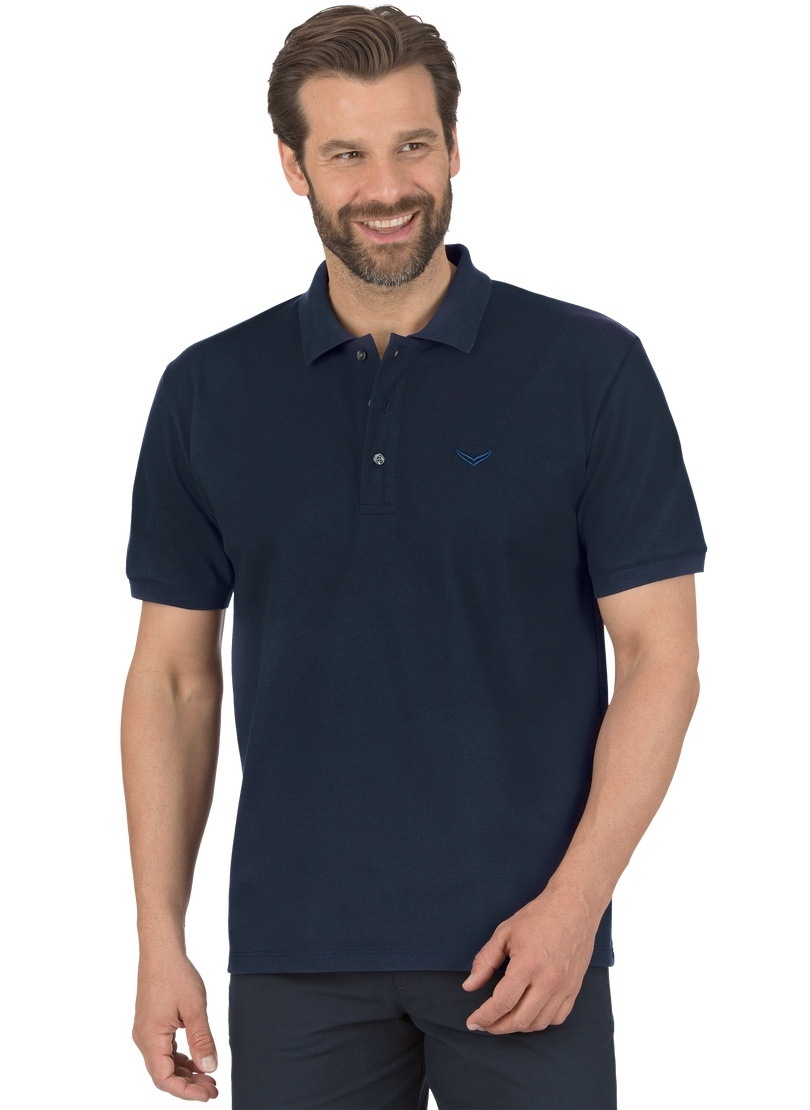 Trigema Poloshirt in Piqué-Qualität Kragen mit Knopfleiste | BAUR