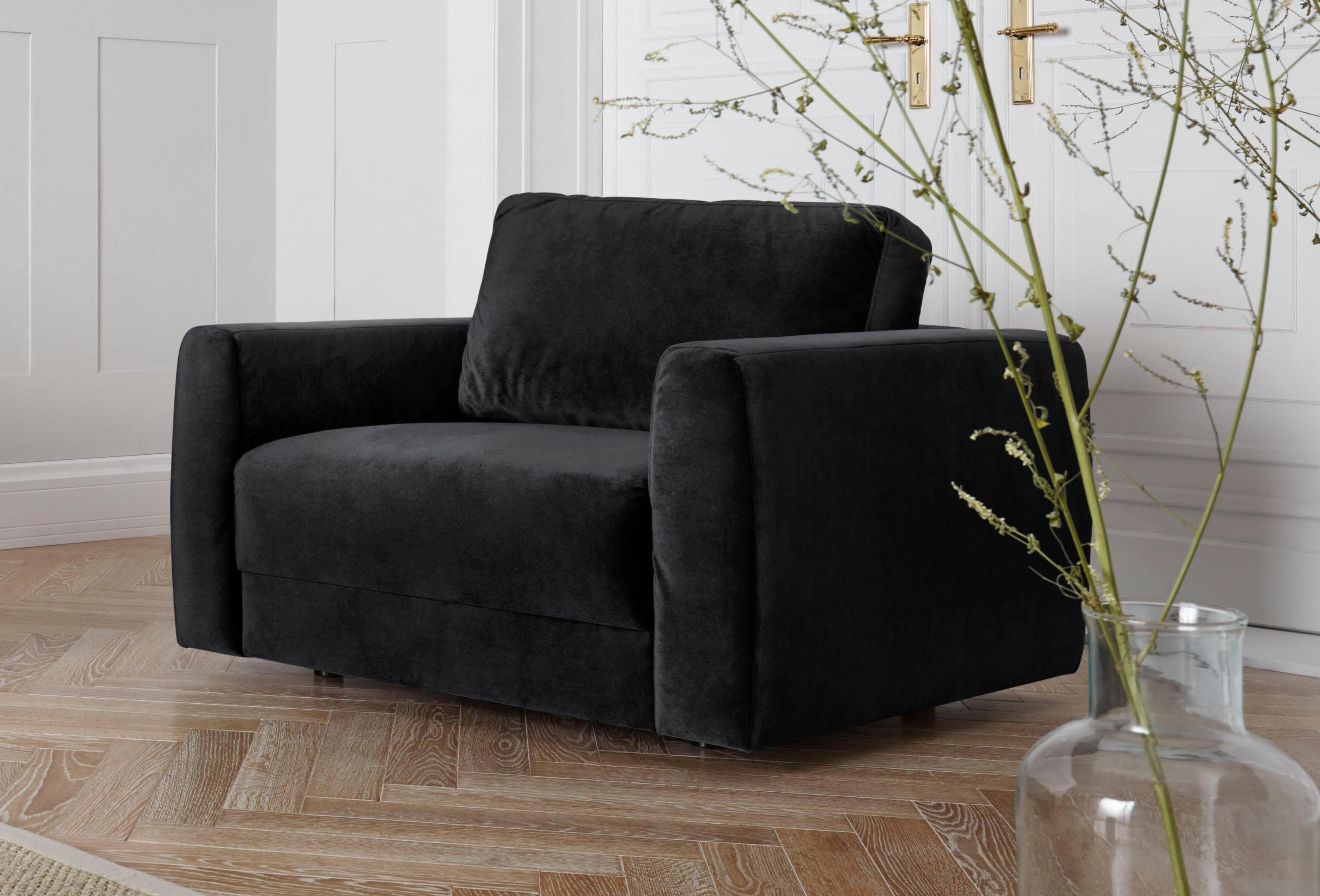 OTTO home Sessel "Hobro Loungesessel" in 3 Bezugsqualitäten in vielen Farben