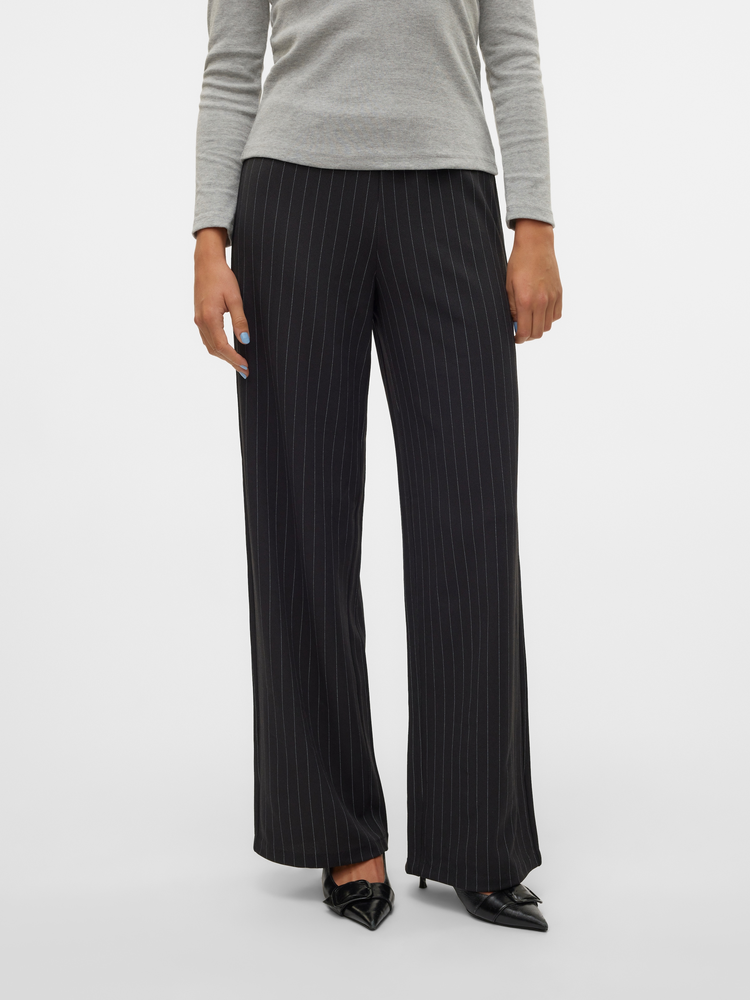 Vero Moda Schlupfhose "VMBERLIN MY MW WIDE PRINT PANT NOOS" Sommerhose günstig online kaufen