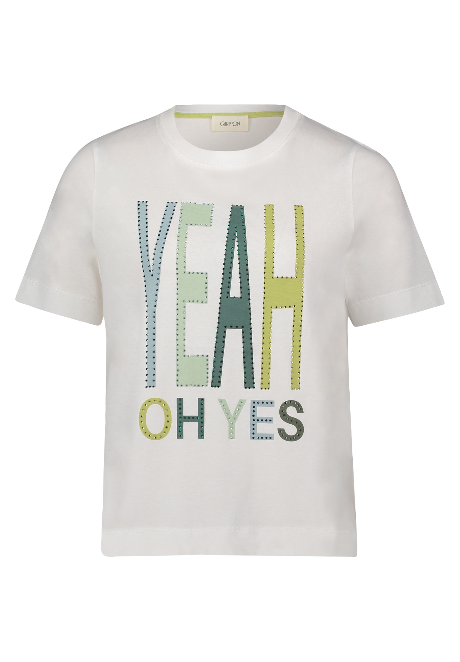 Cartoon Kurzarmshirt "Cartoon Damen Printshirt mit Rundhalsausschnitt", (1 günstig online kaufen