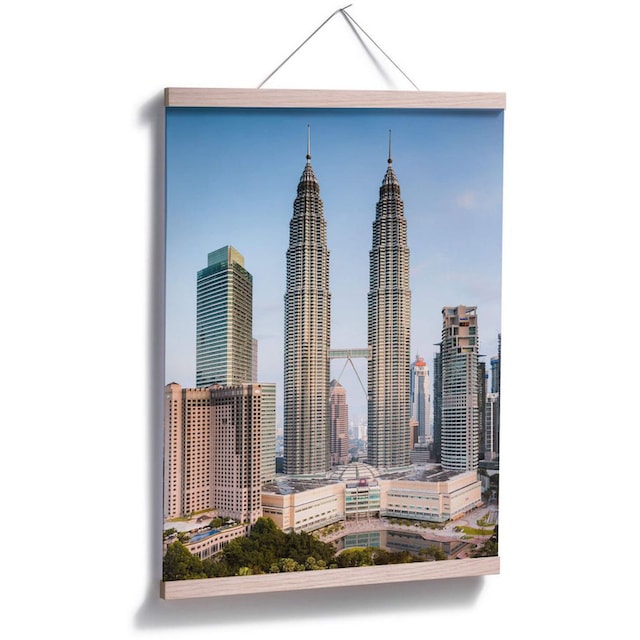 Wall-Art Poster »Petronas Towers Kuala Lumpur«, Gebäude, (1 St.), Poster,  Wandbild, Bild, Wandposter bestellen | BAUR