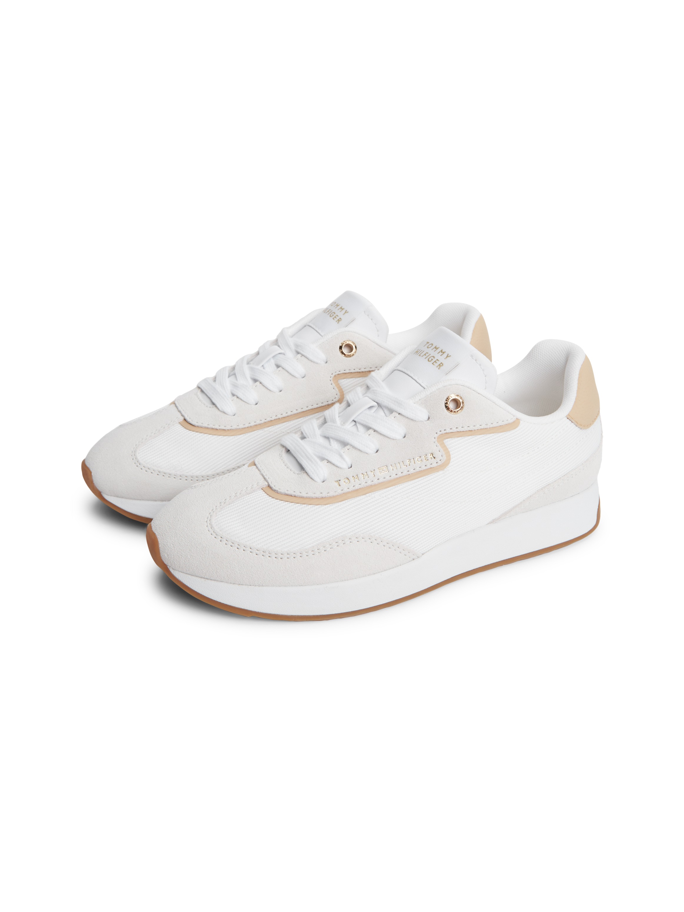 Tommy Hilfiger Sneaker "TH RETRO RUNNER MIX" Freizeitschuh, Halbschuh, Schnürschuh mit seitlicher Logoprägung
