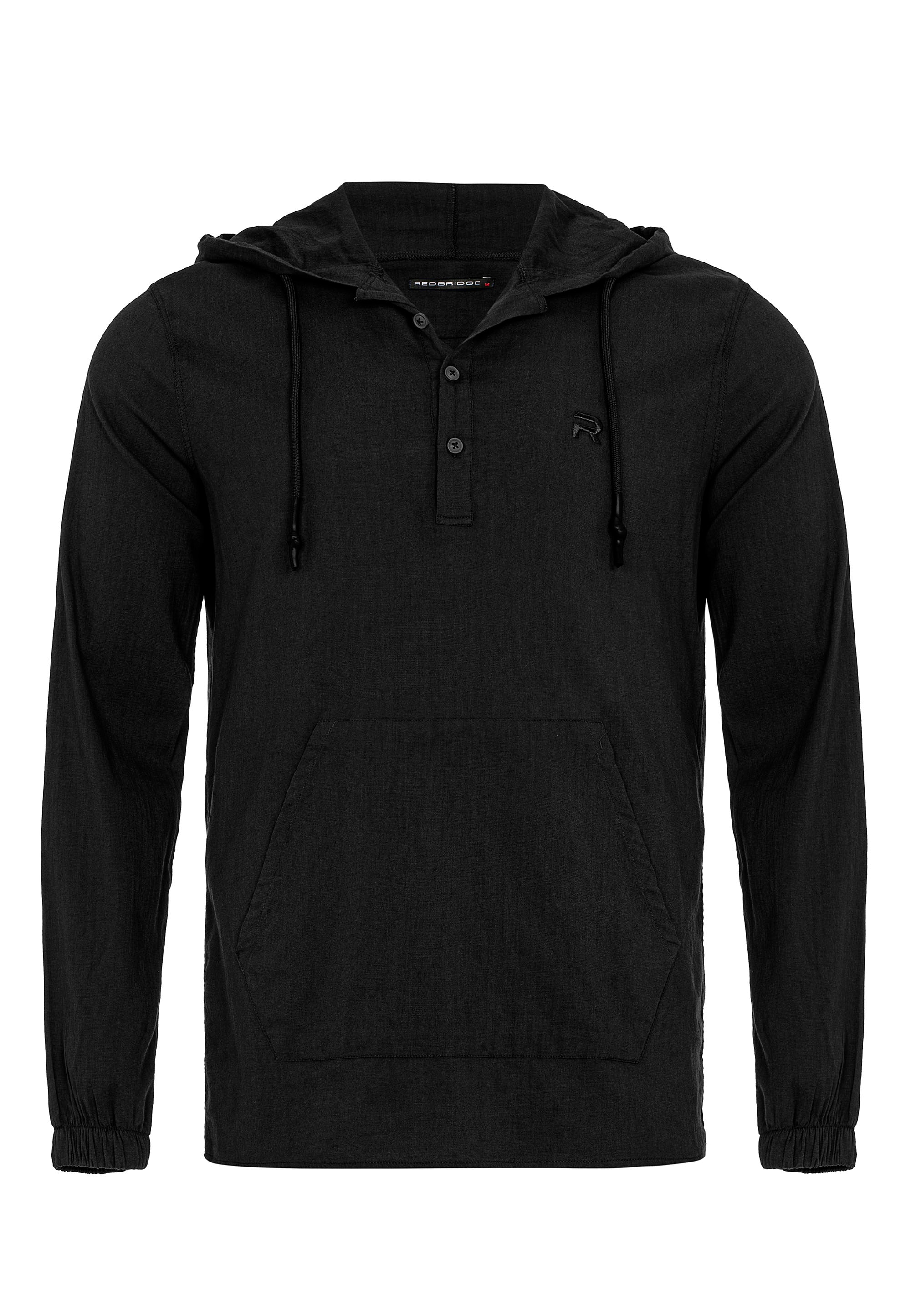 RedBridge Kapuzensweatshirt »Manchester«, im modischen Hemd-Stil