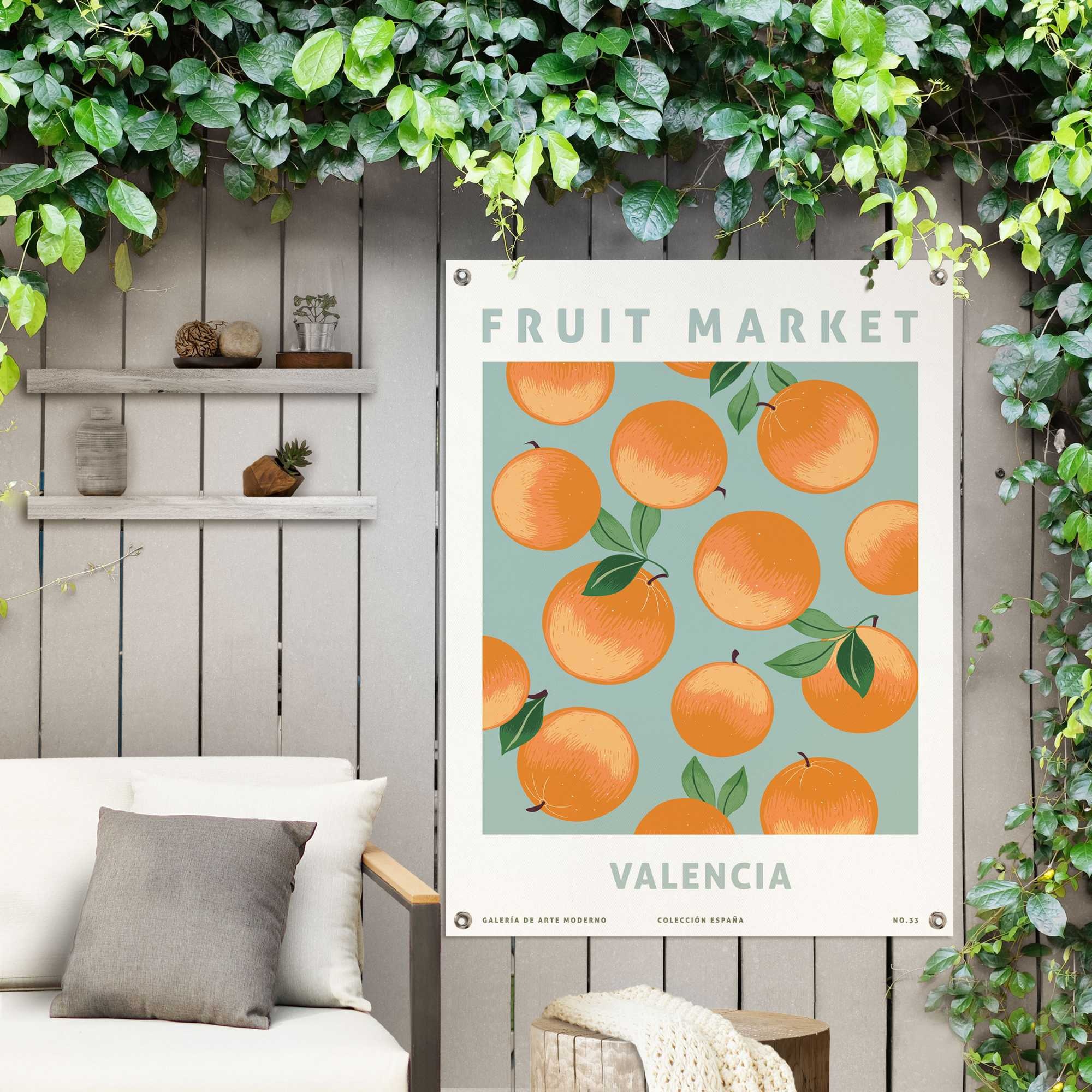 Reinders Poster "Orangen", Outdoor für Garten oder Balkon günstig online kaufen