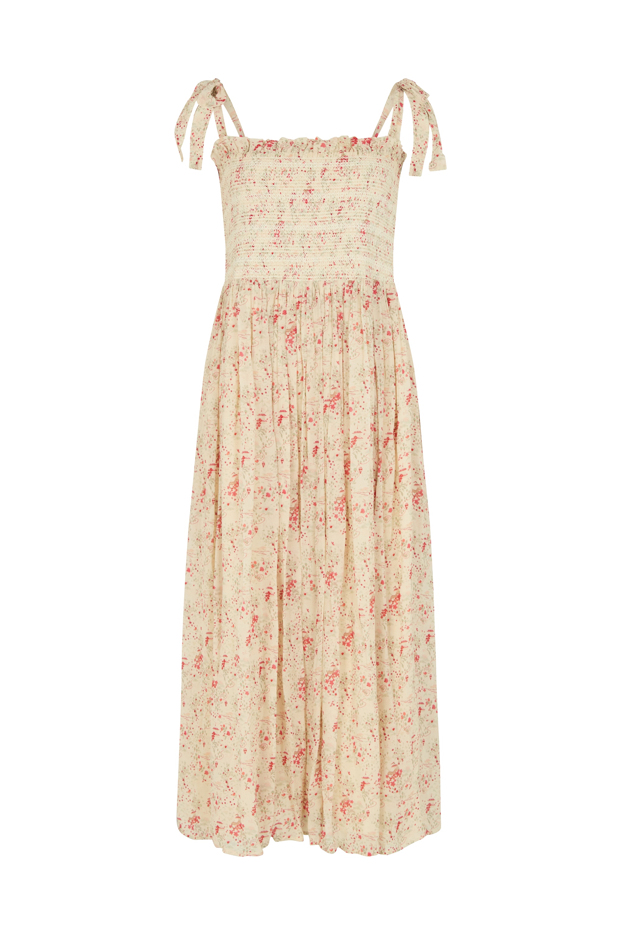 Lily and Lionel Midikleid "Annie Smocked Wishing Well Floral Print Midi Dre günstig online kaufen