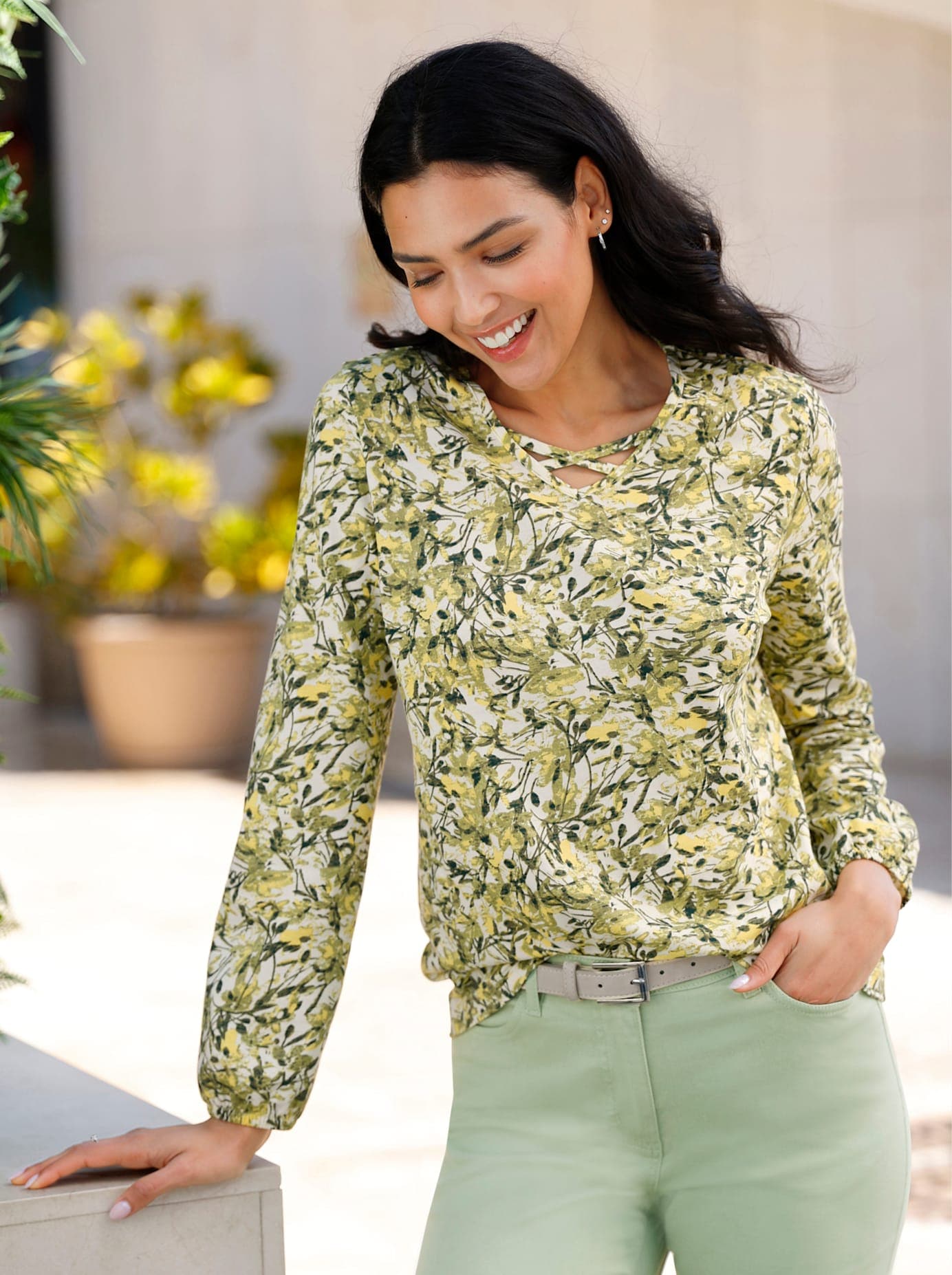 Classic Basics Langarmshirt "Langarm-Shirt" 1 Stk. tlg. günstig online kaufen