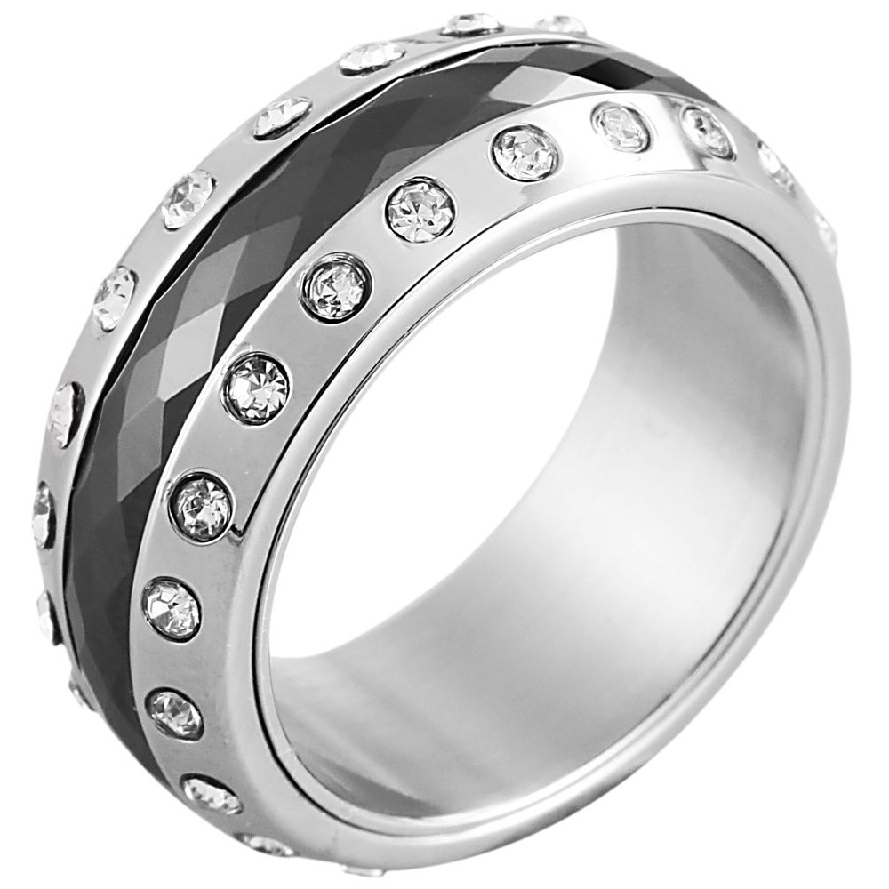 Fingerring ADELIA´S "Damen Ring aus Edelstahl" Gr. 50, silber, Fingerringe, Damen, 50, Edelstahl, Fingerring 9